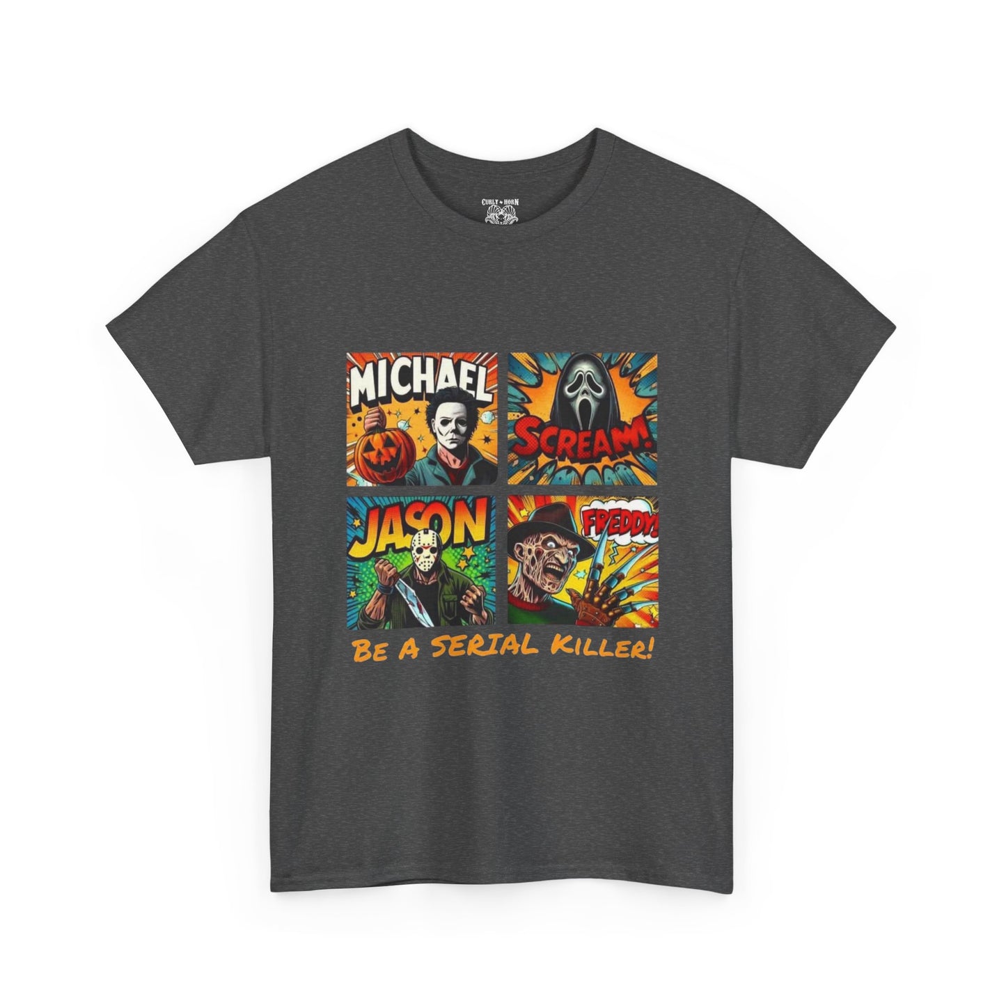 Halloween Graphic Tee, Unisex Horror Shirt, Serial Killer Design, Horror Movie Gift, Spooky Apparel, Fall Festival Wear