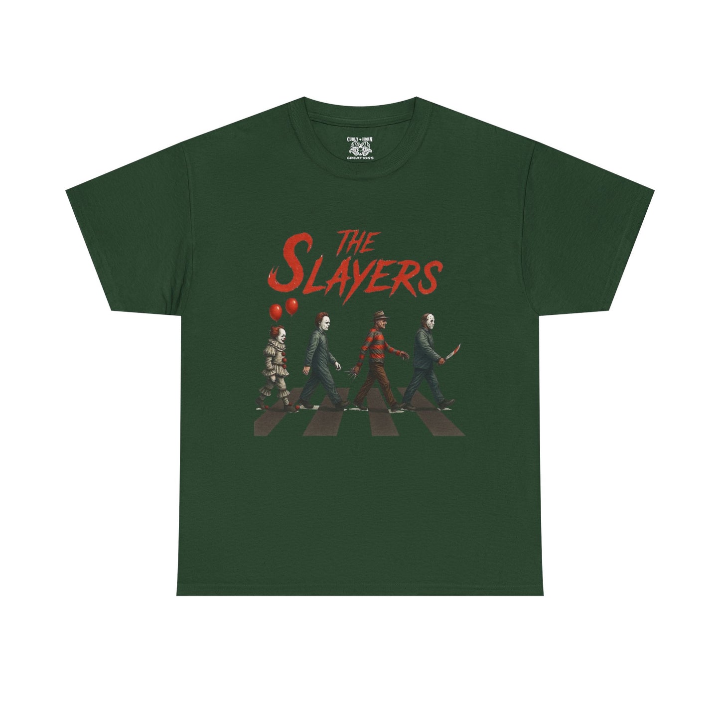 The Slayers Unisex Heavy Cotton Tee - Retro Band Style, Perfect for Music Lovers, Gifts, Concerts, and Casual Wear
