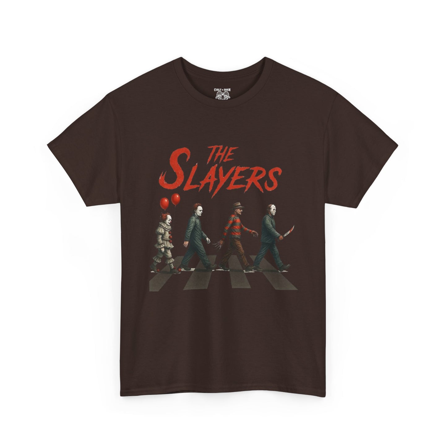 The Slayers Unisex Heavy Cotton Tee - Retro Band Style, Perfect for Music Lovers, Gifts, Concerts, and Casual Wear