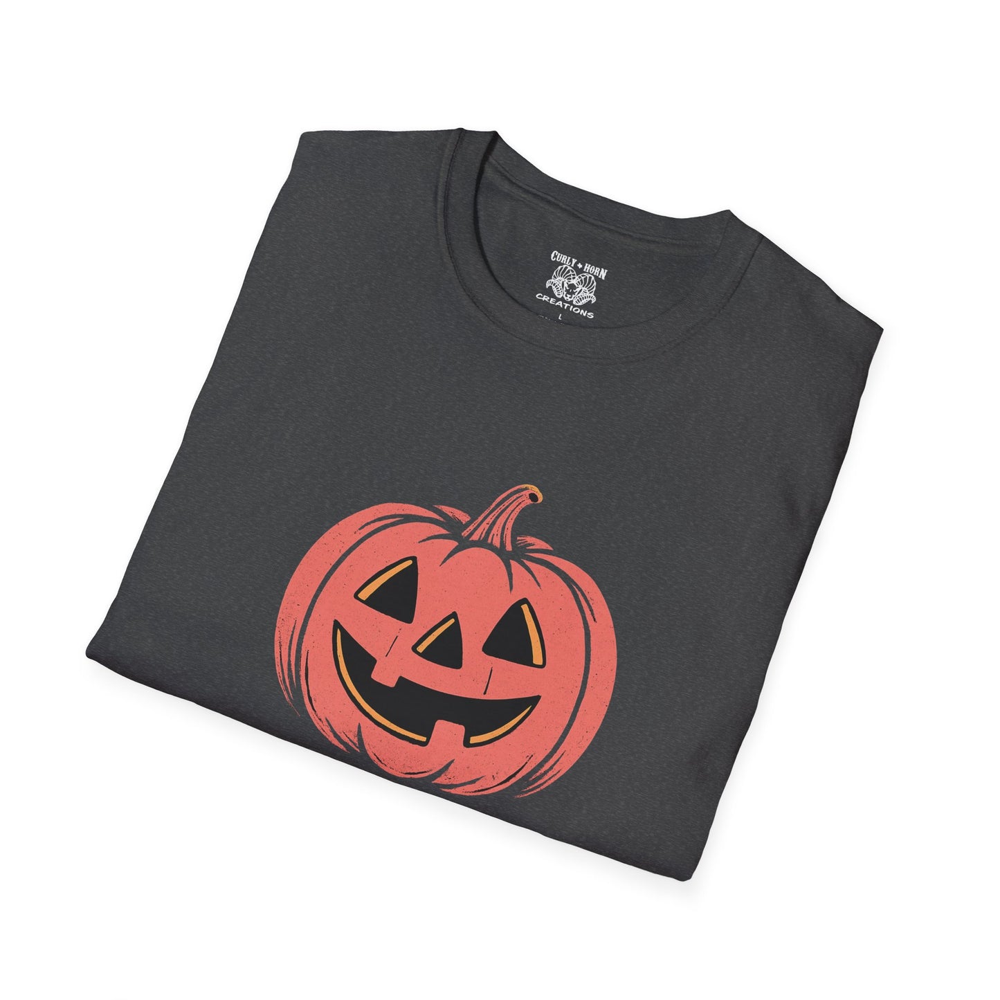 Halloween Awareness T-Shirt | In October We Wear Pink | Unisex Softstyle Tee for Breast Cancer Awareness, Holiday Gift, Spooky Season