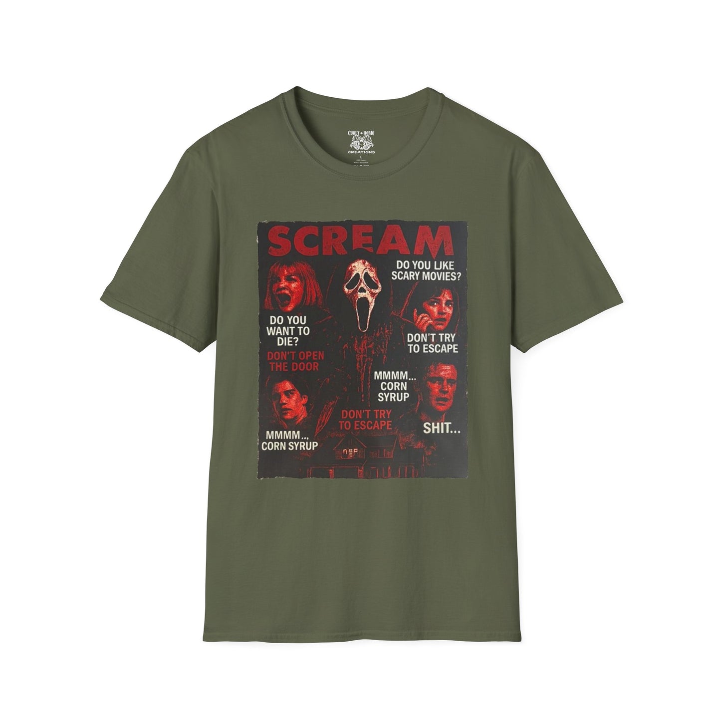 Scream Movie T-Shirt, Horror Tees for Movie Lovers, Unisex Graphic Tee, Halloween Costumes, Scary Movie Gifts