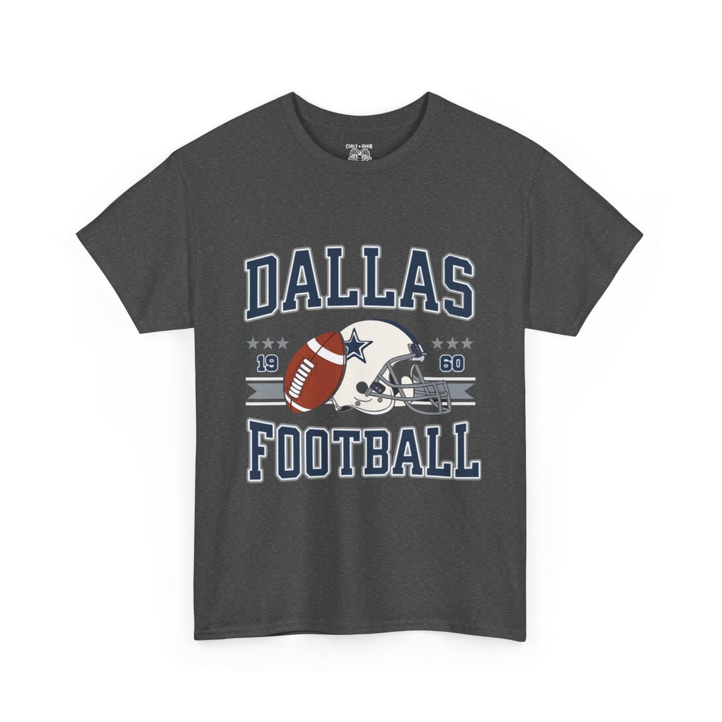 Dallas Football Fan Unisex Heavy Cotton Tee, Sports Shirt, Game Day Outfit, Gift for Fans, Football Season Apparel