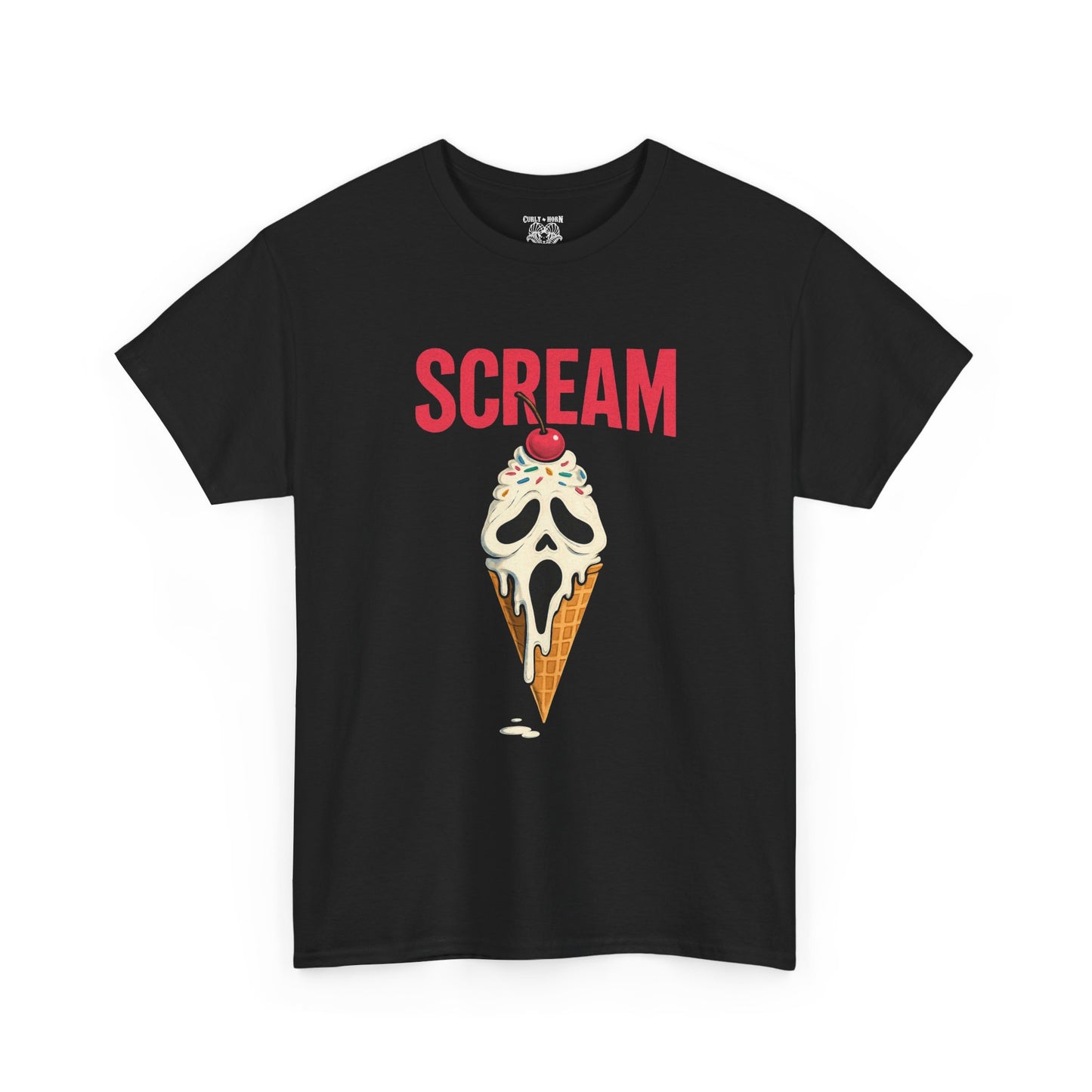 Scream Ice Cream Tee, Funny Summer T-Shirt, Unisex Cotton Top, Novelty Graphic Tee, Perfect Gift for Ice Cream Lovers