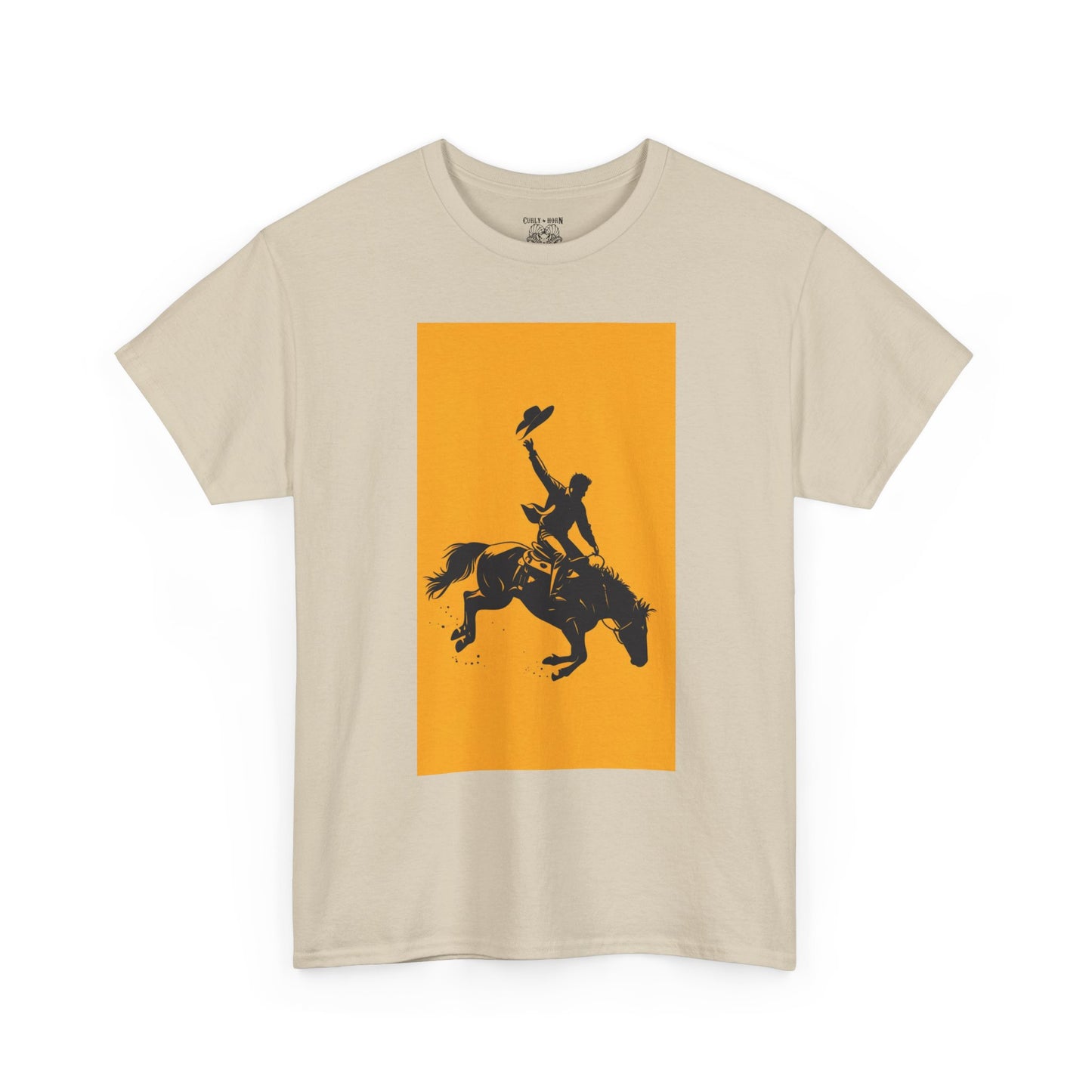 Cowboy Riding Tee | Unisex Heavy Cotton Tee, Western Shirt, Ranch Apparel, Gift for Horse Lovers, Rodeo T-Shirt