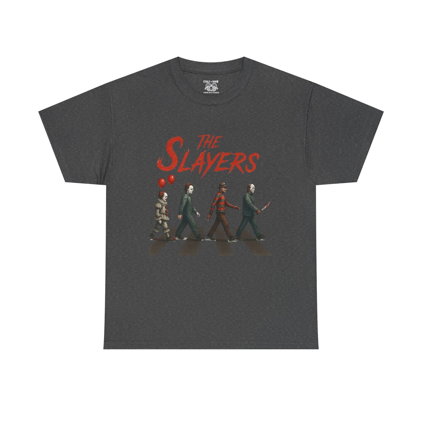 The Slayers Unisex Heavy Cotton Tee - Retro Band Style, Perfect for Music Lovers, Gifts, Concerts, and Casual Wear
