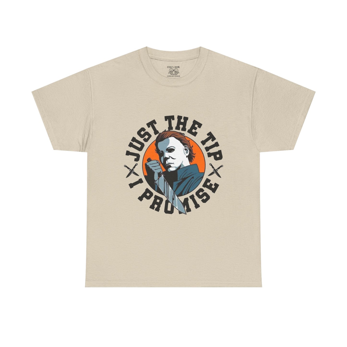 Michael Myers Graphic Tee: Just the Tip T-Shirt, Casual Wear, Gift for Him, Humor Apparel, Unique Statement Shirt