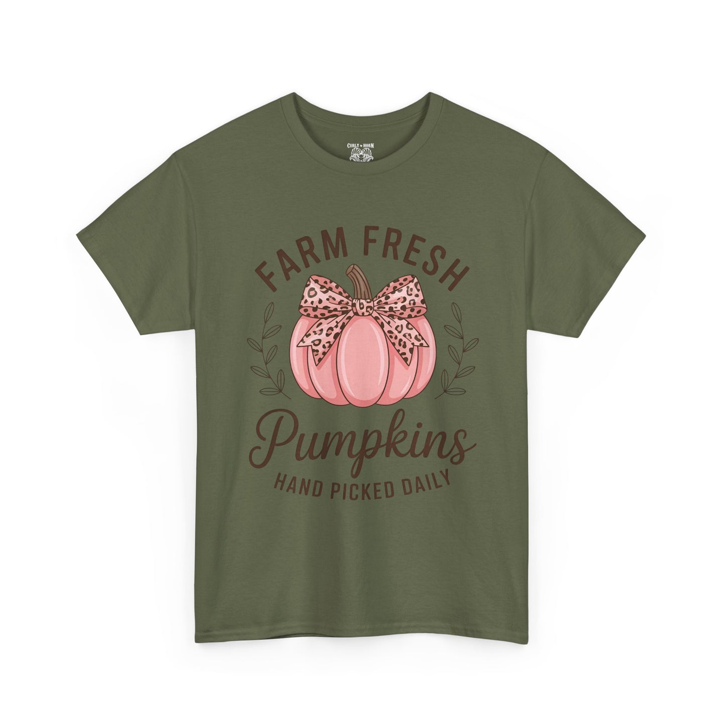 Farm Fresh Pumpkins Unisex T-Shirt, Fall Apparel, Pumpkin Spice Shirt, Autumn Tee, Halloween Gift, Cozy Fall Clothing