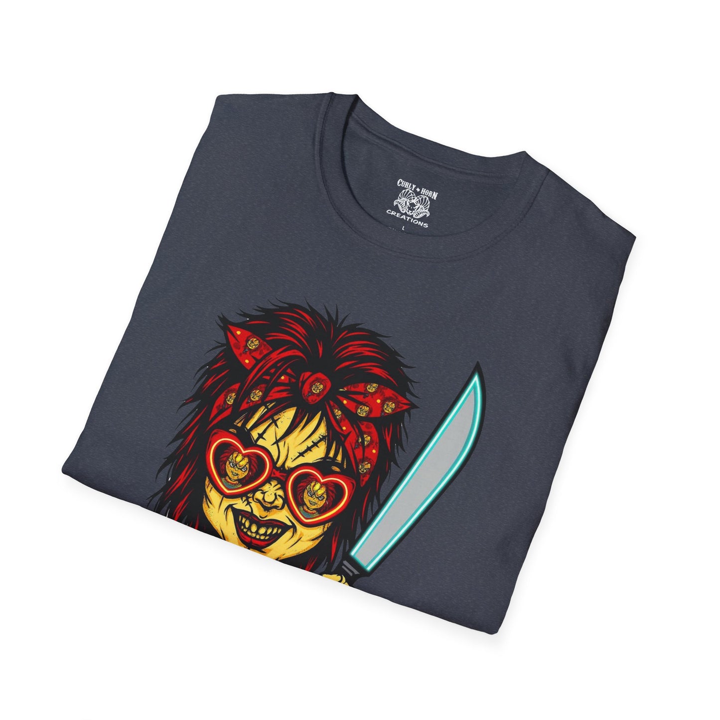 Retro Chucky Horror Game T-Shirt, Gamer Apparel, Unique Gift for Gamers, Halloween Costume, Playful Casual Wear