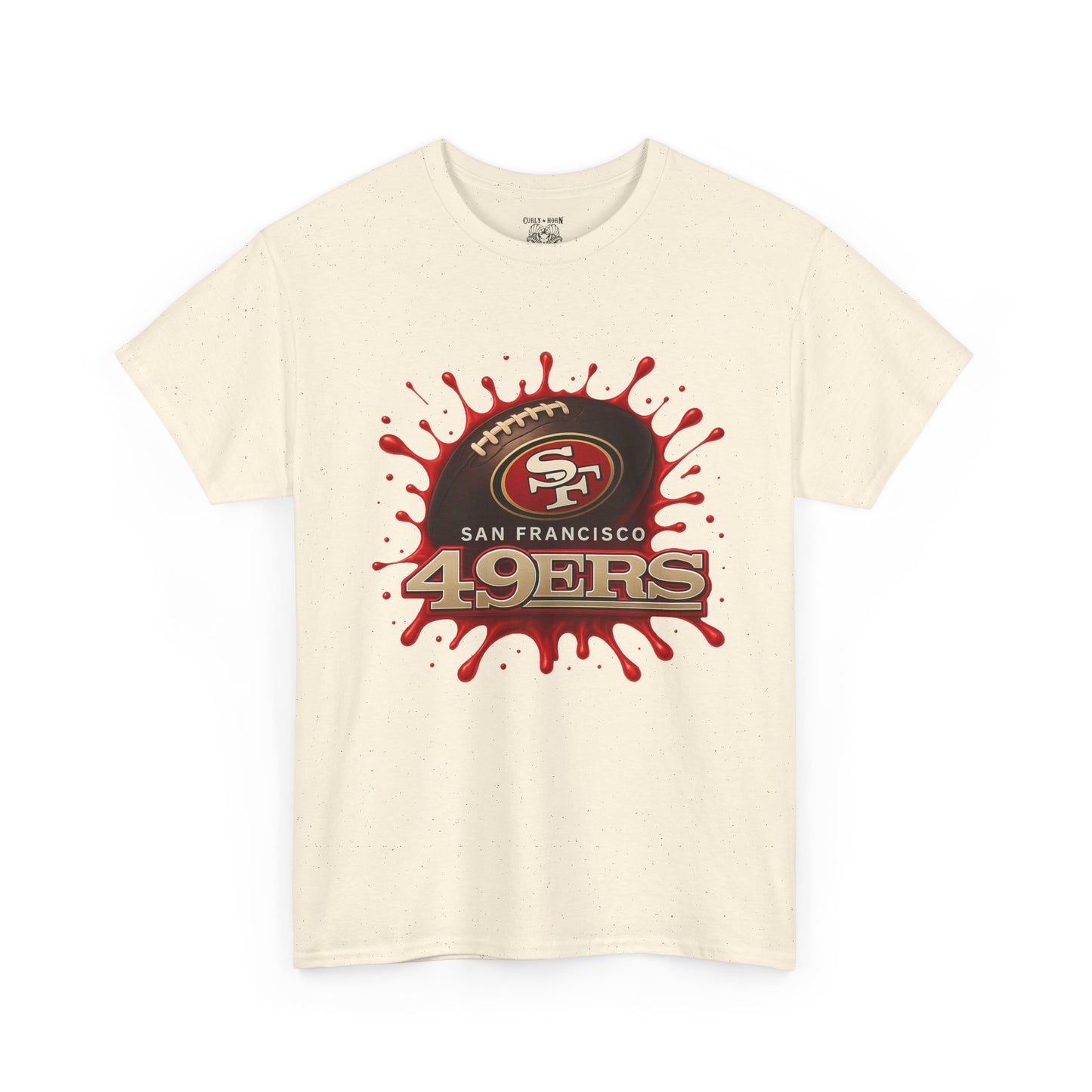 San Francisco 49ers Heavy Cotton Tee, Casual Sportswear, Game Day Outfit, Fan Apparel, Unique Gift for Sports Lovers