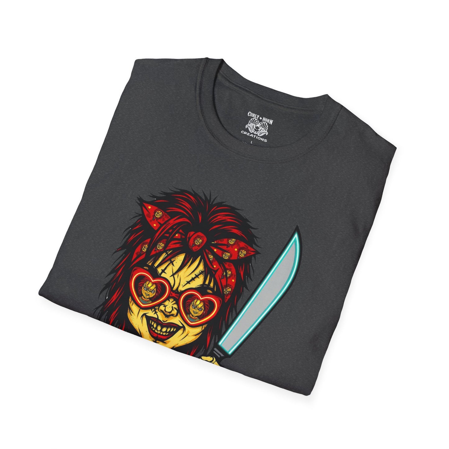 Retro Chucky Horror Game T-Shirt, Gamer Apparel, Unique Gift for Gamers, Halloween Costume, Playful Casual Wear
