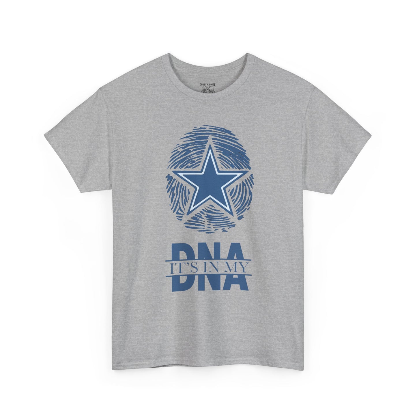 Unisex Heavy Cotton Tee with Star and DNA Design, Casual Tee for Everyday Wear, Great Gift for Birthdays, Holidays, and Celebrations