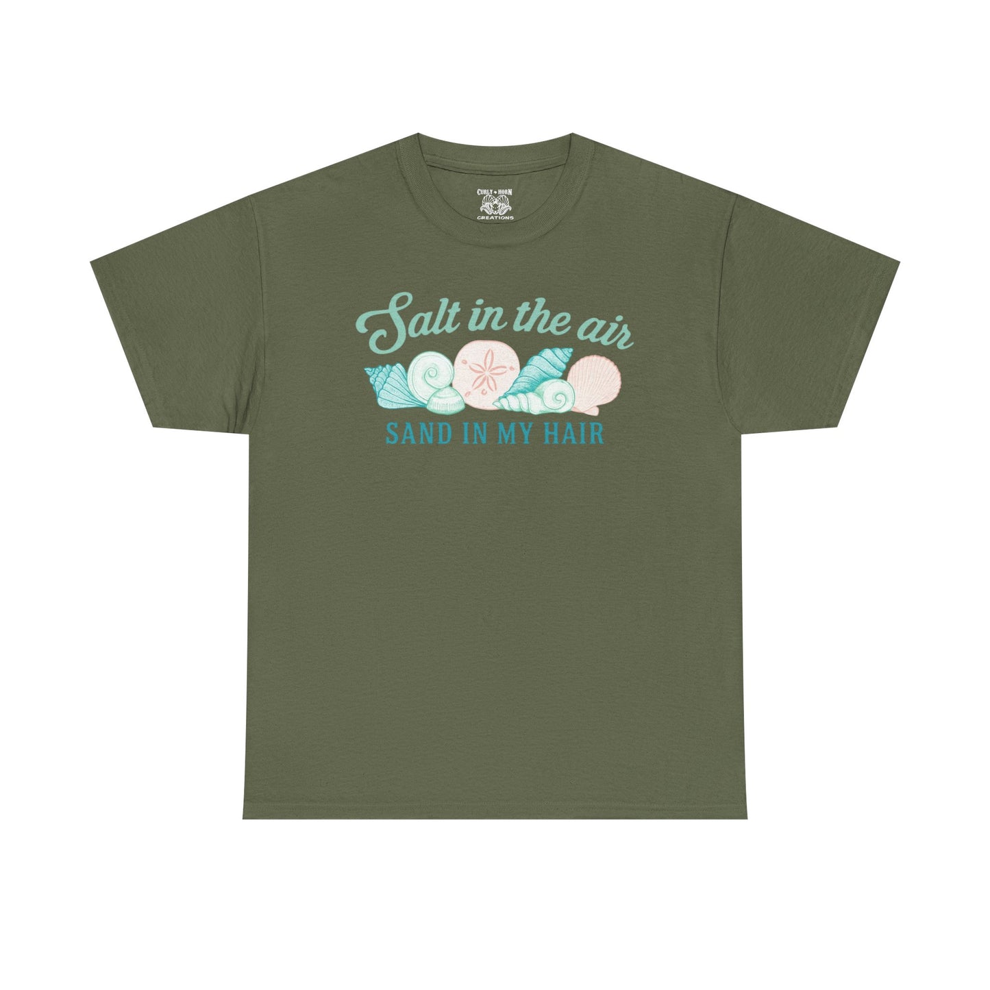 Beach Vibes Unisex Tee - Salt in the Air Sand in My Hair, Summer Shirt, Beachwear, Vacation Tee, Gift for Ocean Lovers