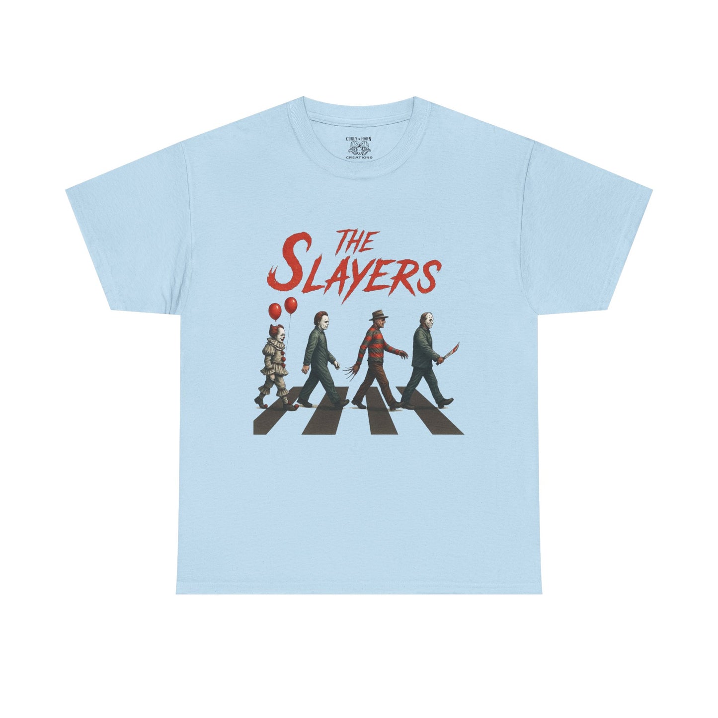 The Slayers Unisex Heavy Cotton Tee - Retro Band Style, Perfect for Music Lovers, Gifts, Concerts, and Casual Wear