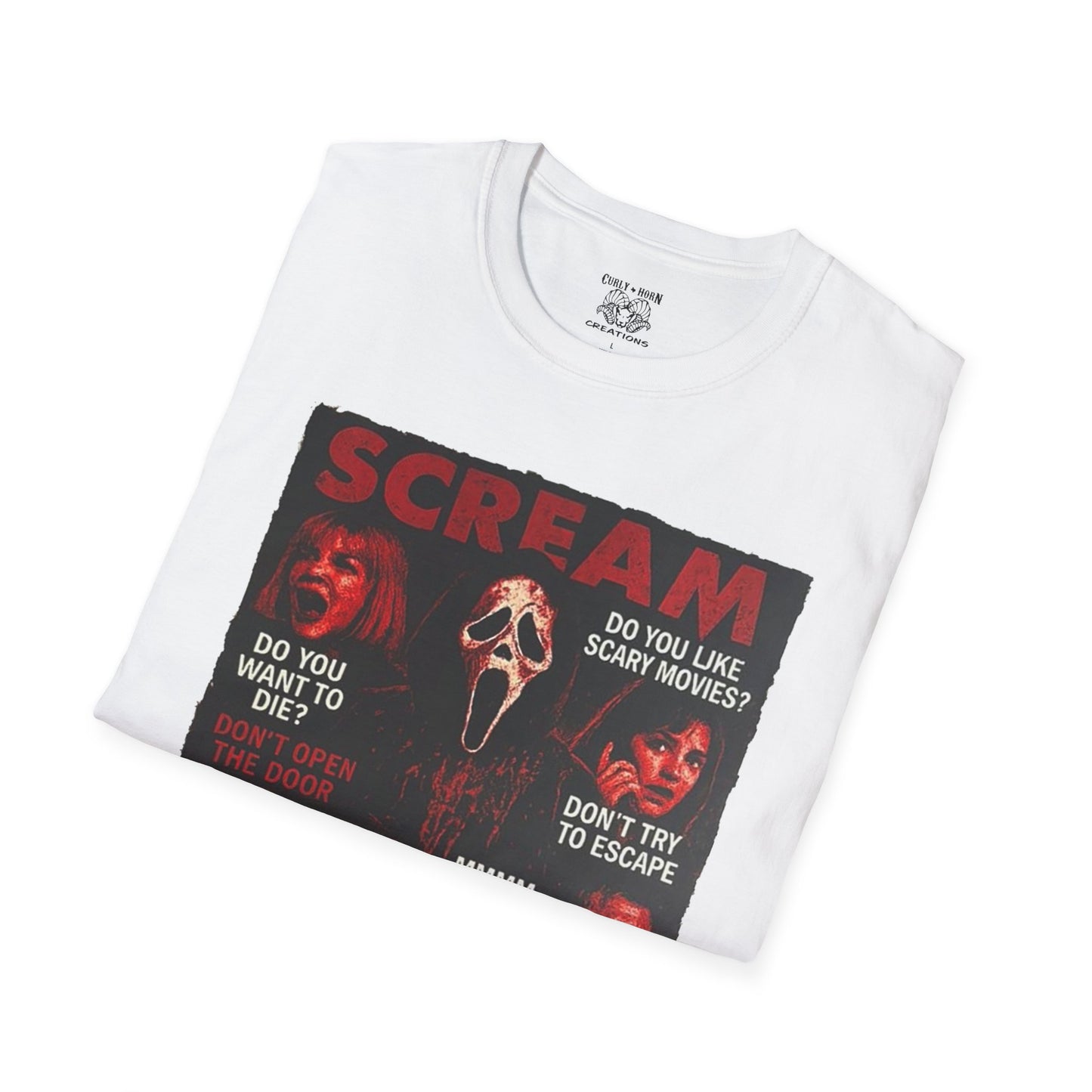 Scream Movie T-Shirt, Horror Tees for Movie Lovers, Unisex Graphic Tee, Halloween Costumes, Scary Movie Gifts