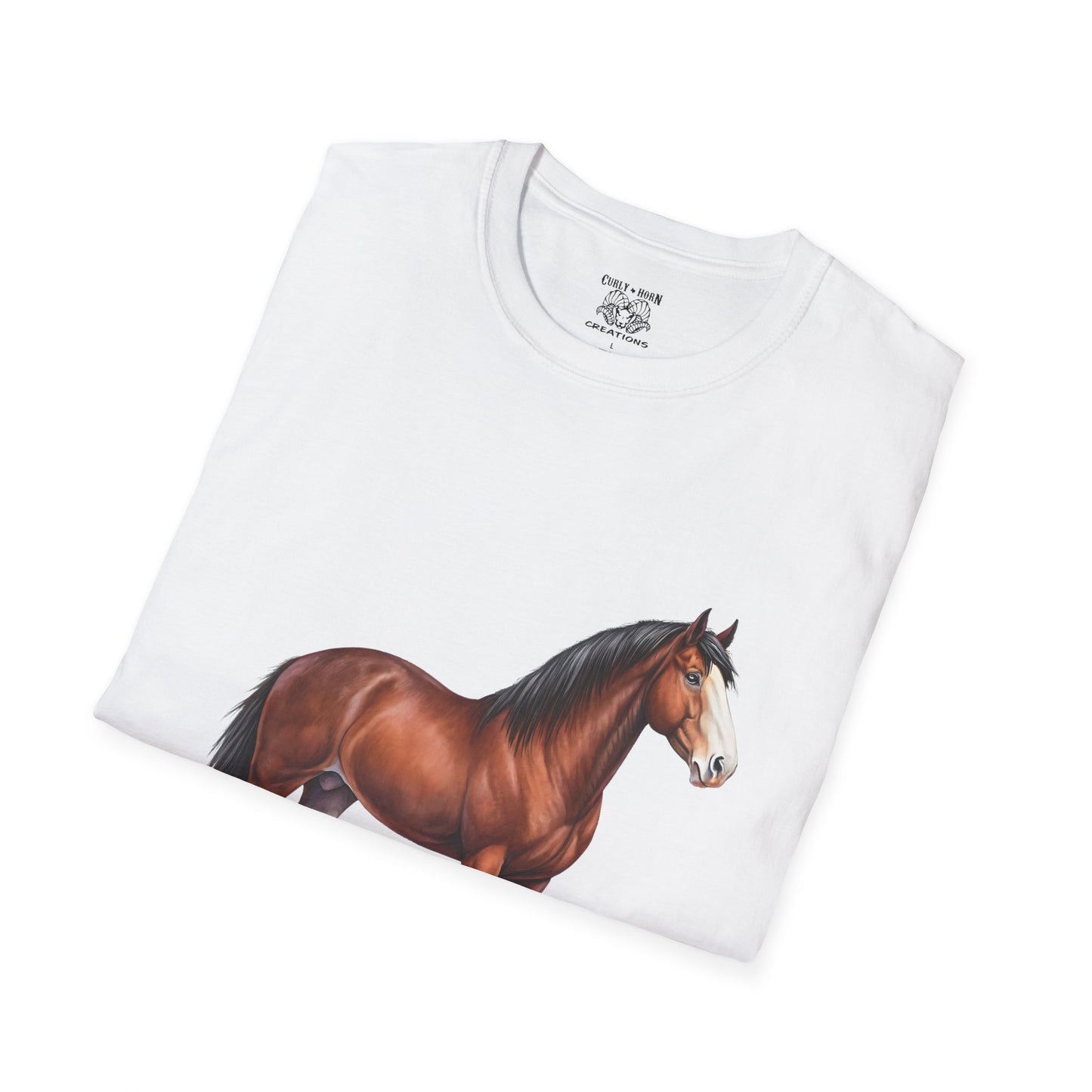 Horse Lover Unisex Softstyle T-Shirt | Casual Tee for Equestrian Enthusiasts | Perfect Gift for Birthdays, Horse Shows, or Just Because