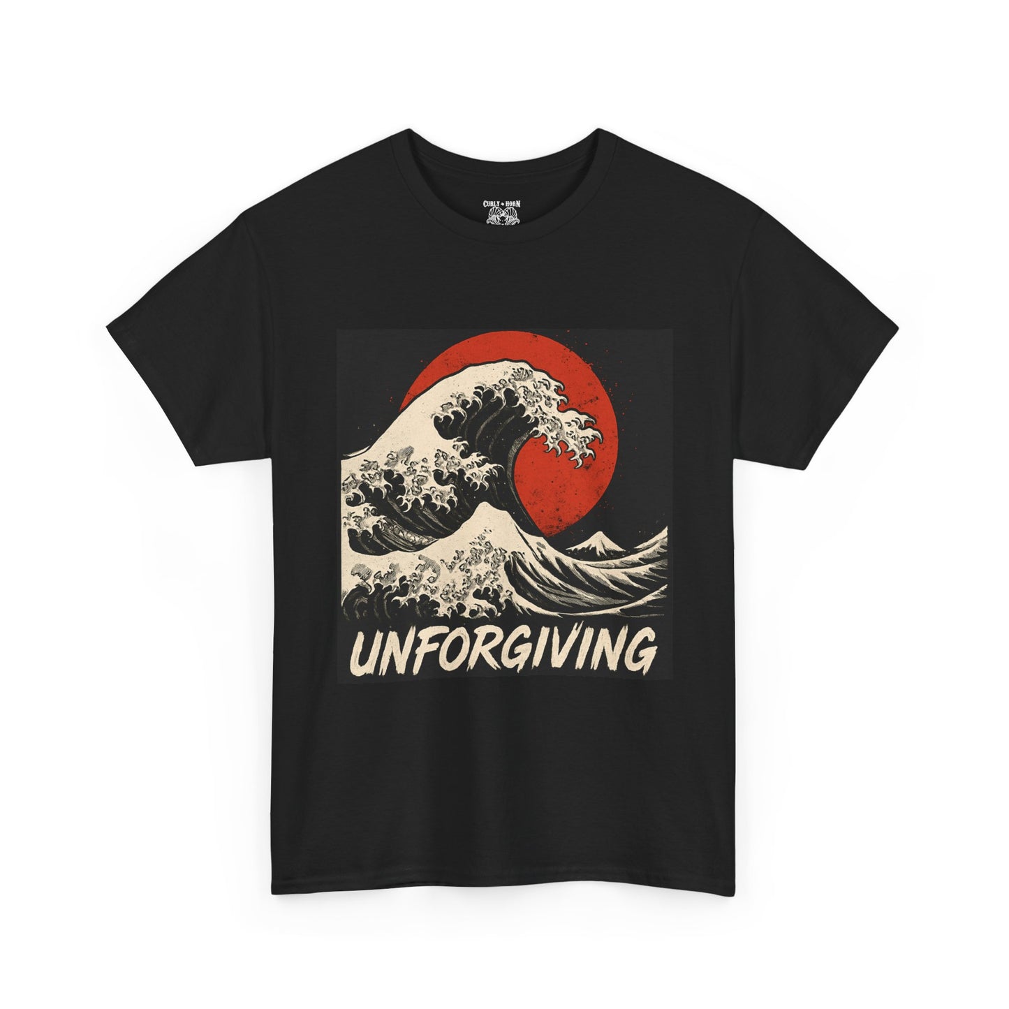 Unforgiving Wave Graphic Tee, Ocean Lover Shirt, Casual Unisex Tee, Art Inspired T-Shirt, Unique Beach Wear