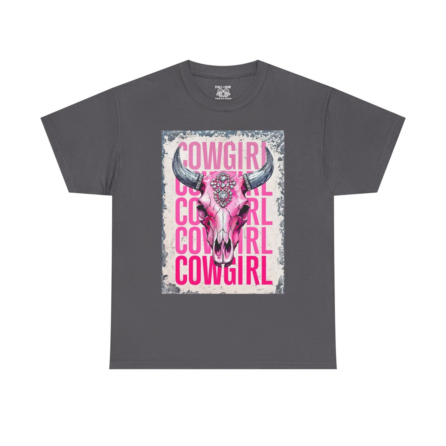 Cowgirl Vibes Unisex Heavy Cotton Tee, Country Style Shirt, Western Graphic T-Shirt, Gift for Cowgirls, Rodeo Apparel, Boho Fashion