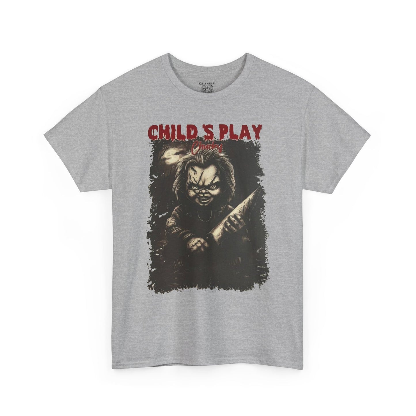 Child's Play Horror Tee, Unisex Cotton T-Shirt, Retro Movie Tee, Chucky Lover Gift, Halloween Costume Shirt, Horror Fan Apparel