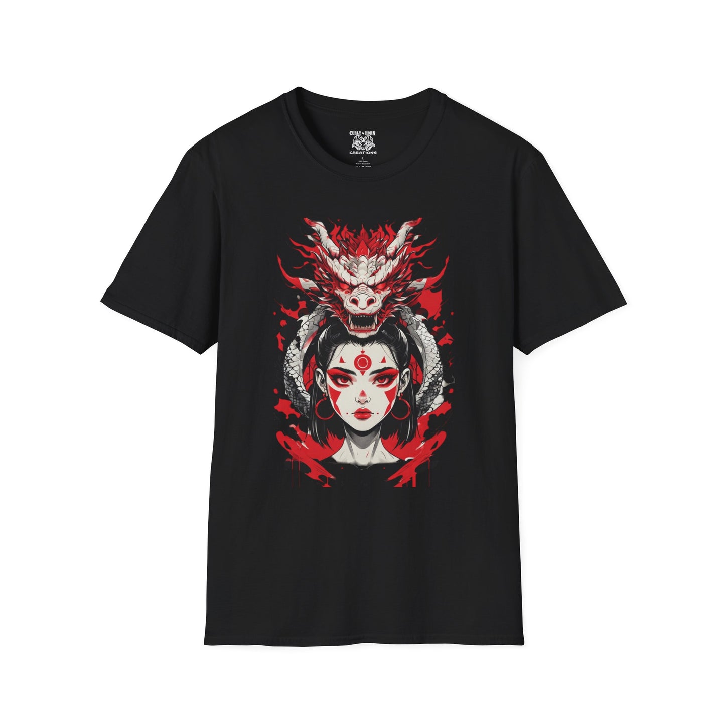 Dragon Goddess Graphic Tee | Empowering Unisex T-Shirt, Art Tee, Casual Wear, Festival Shirt, Bohemian Style Top