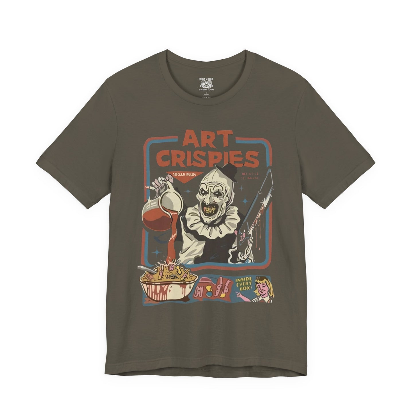 Art Crispies Unisex Tee - Fun Graphic Shirt, Gift for Art Lovers, Casual Wear, Halloween Costume, Unique Apparel
