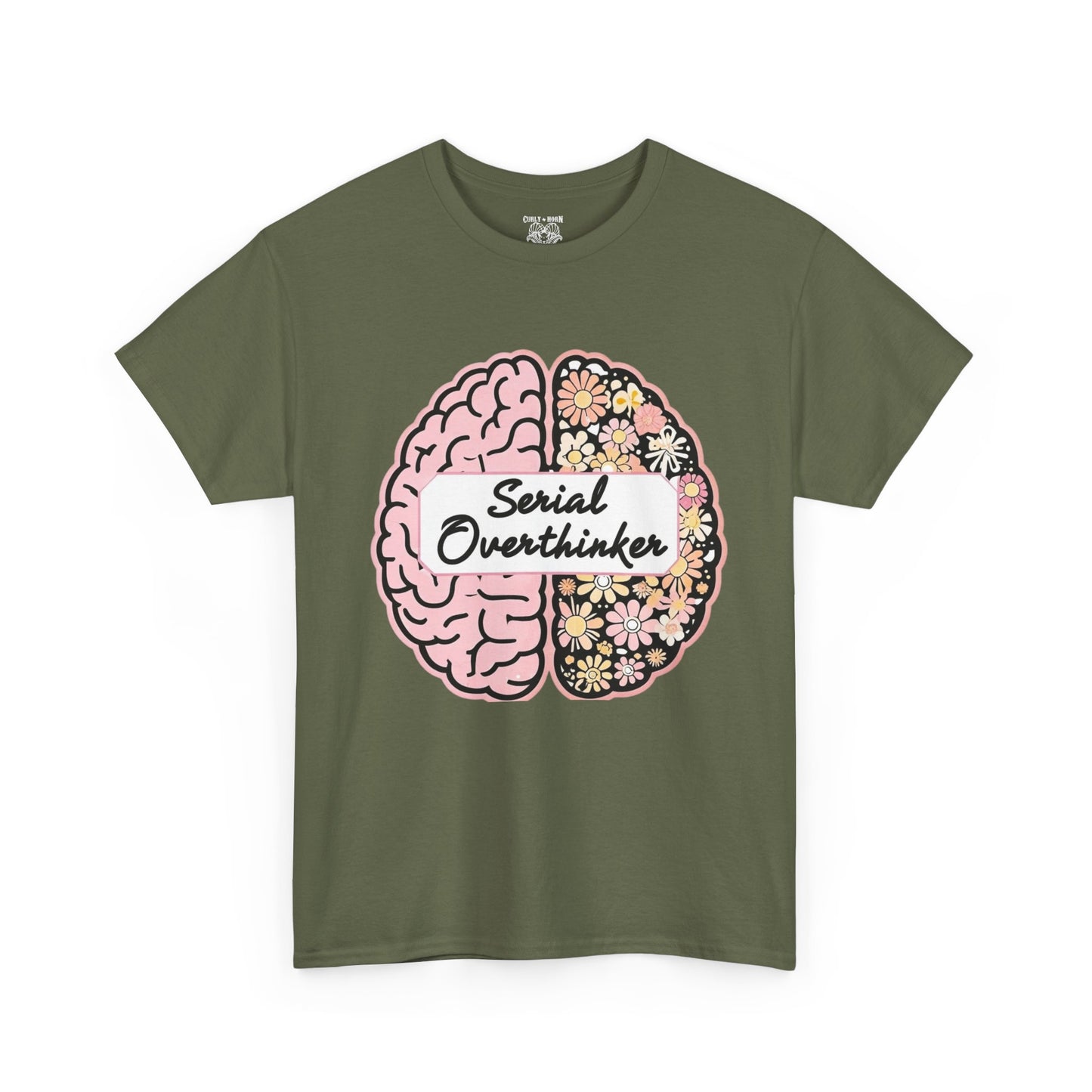 Overthinker Brainy Tee, Gift for Overthinkers, Casual Wear, Unisex Cotton Top, Quirky T-Shirt, Unique Gift Idea