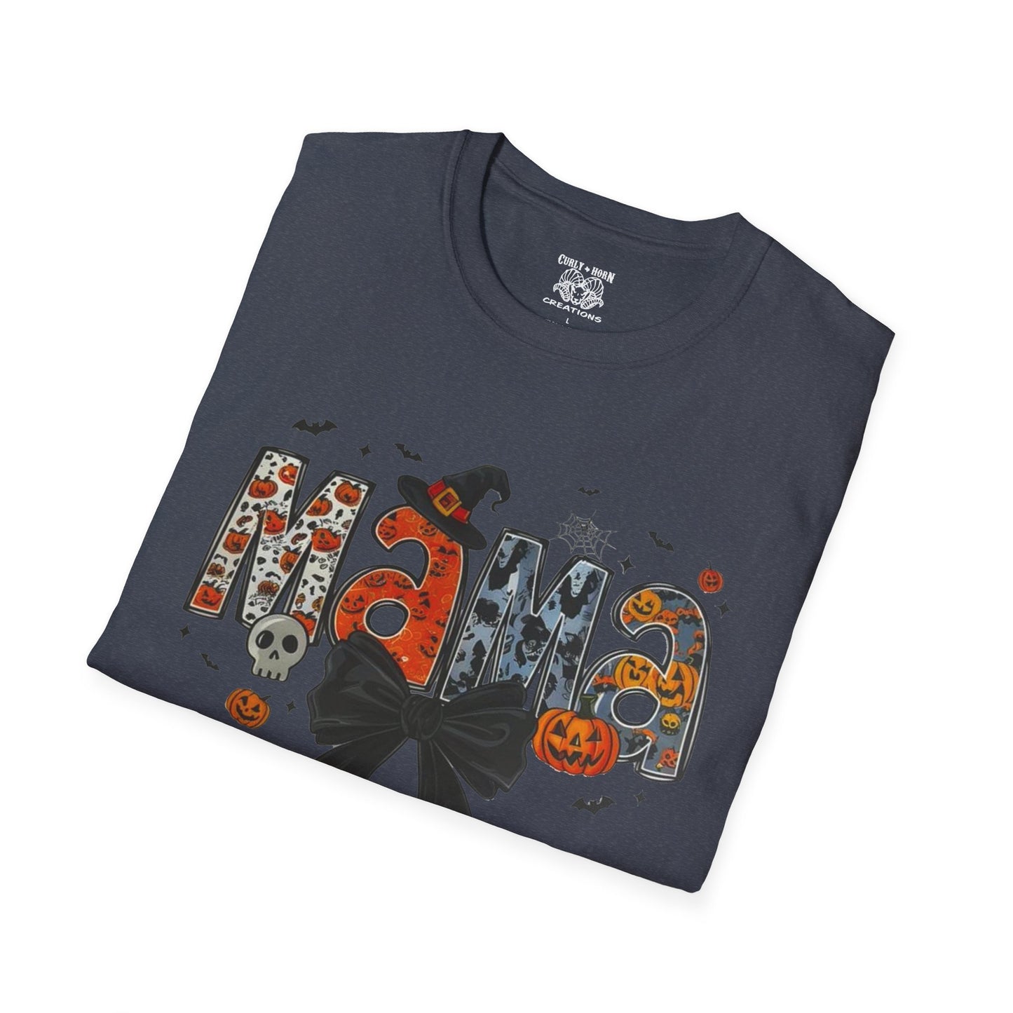 Halloween Mama T-Shirt, Cute Fall Tee, Unisex Ghost Shirt, Family Halloween Party Wear, Trick or Treat Costume Top