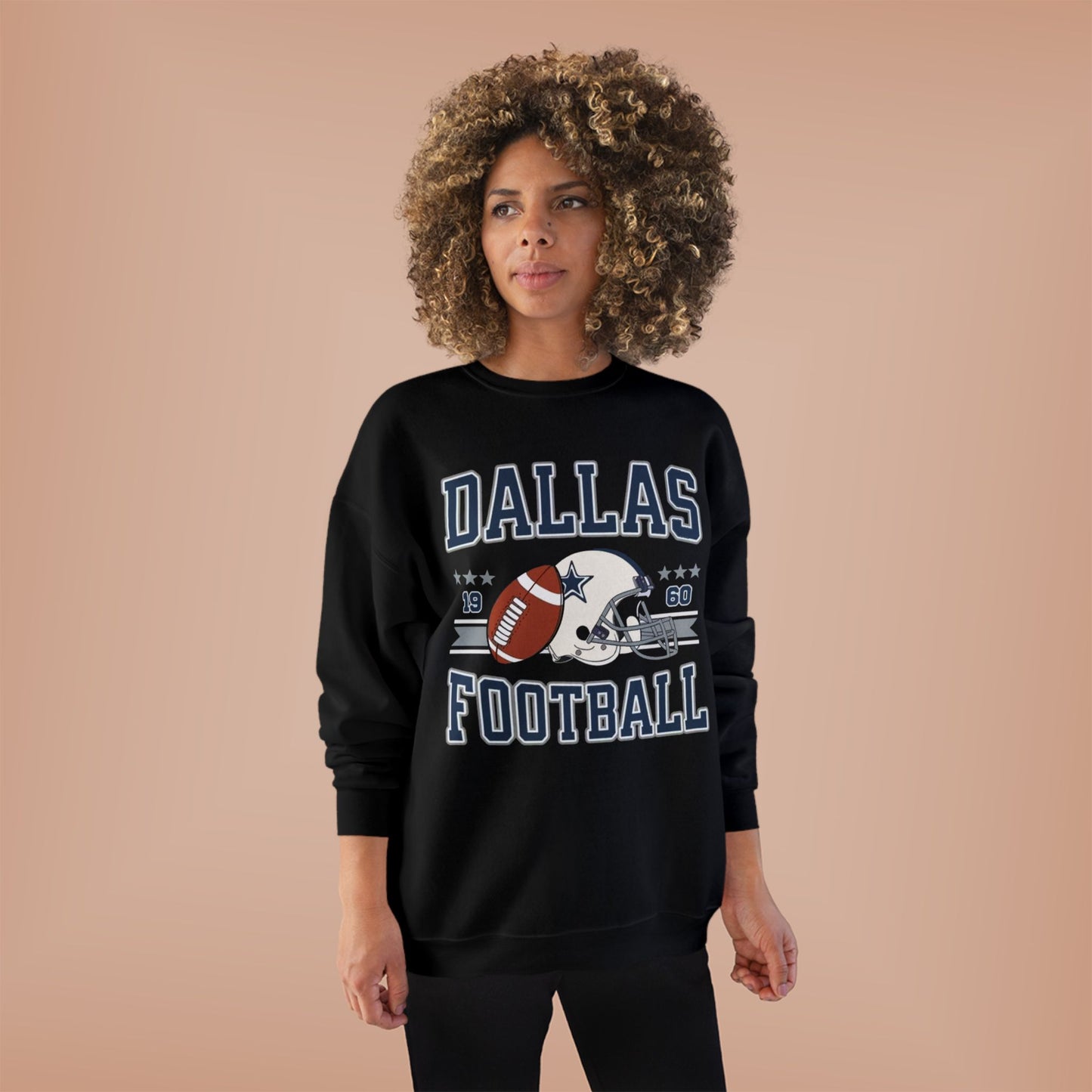 Dallas Football Unisex EcoSmart® Crewneck Sweatshirt, Perfect Gift for Sports Fans, Game Day Outfit, Christmas Gift, Fan Apparel