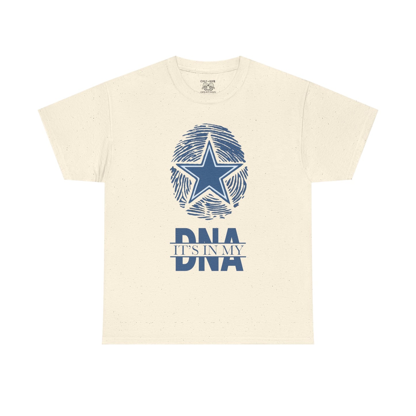 Unisex Heavy Cotton Tee with Star and DNA Design, Casual Tee for Everyday Wear, Great Gift for Birthdays, Holidays, and Celebrations