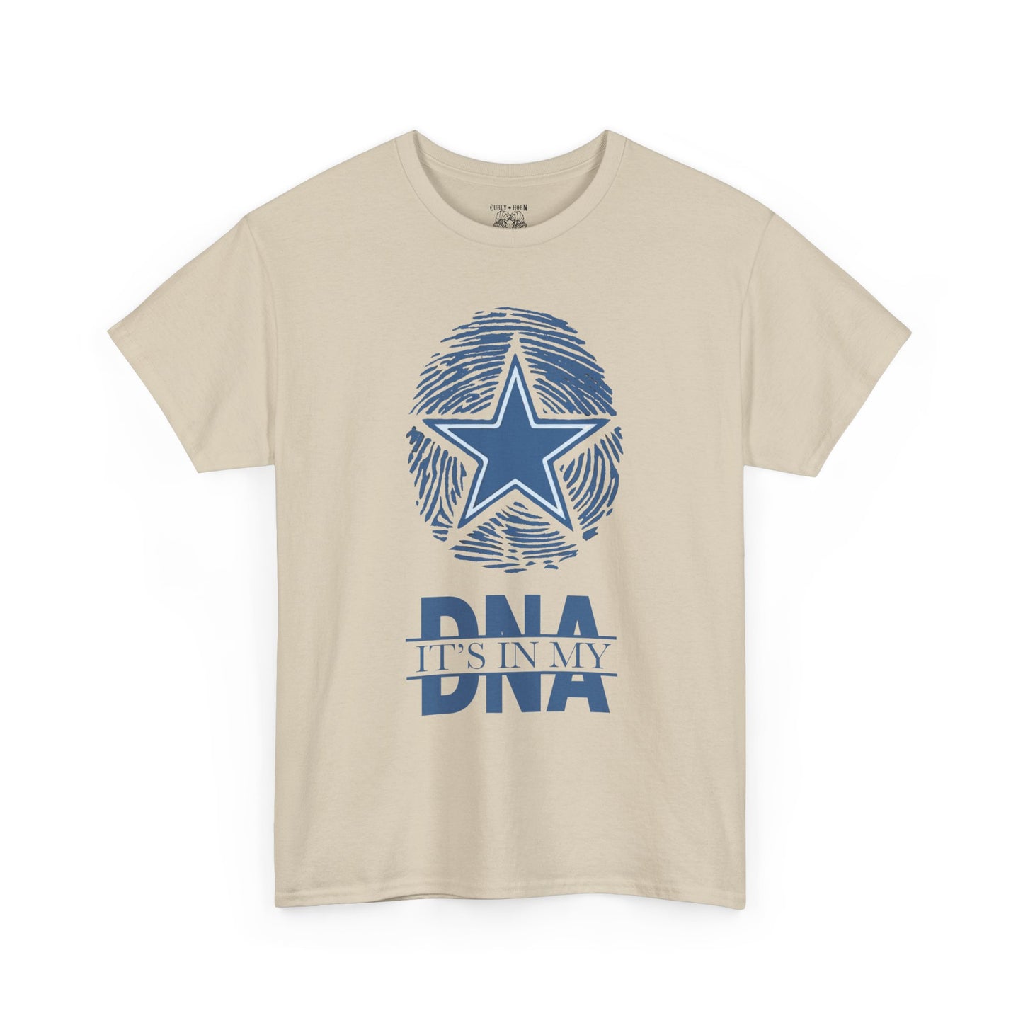 Unisex Heavy Cotton Tee with Star and DNA Design, Casual Tee for Everyday Wear, Great Gift for Birthdays, Holidays, and Celebrations