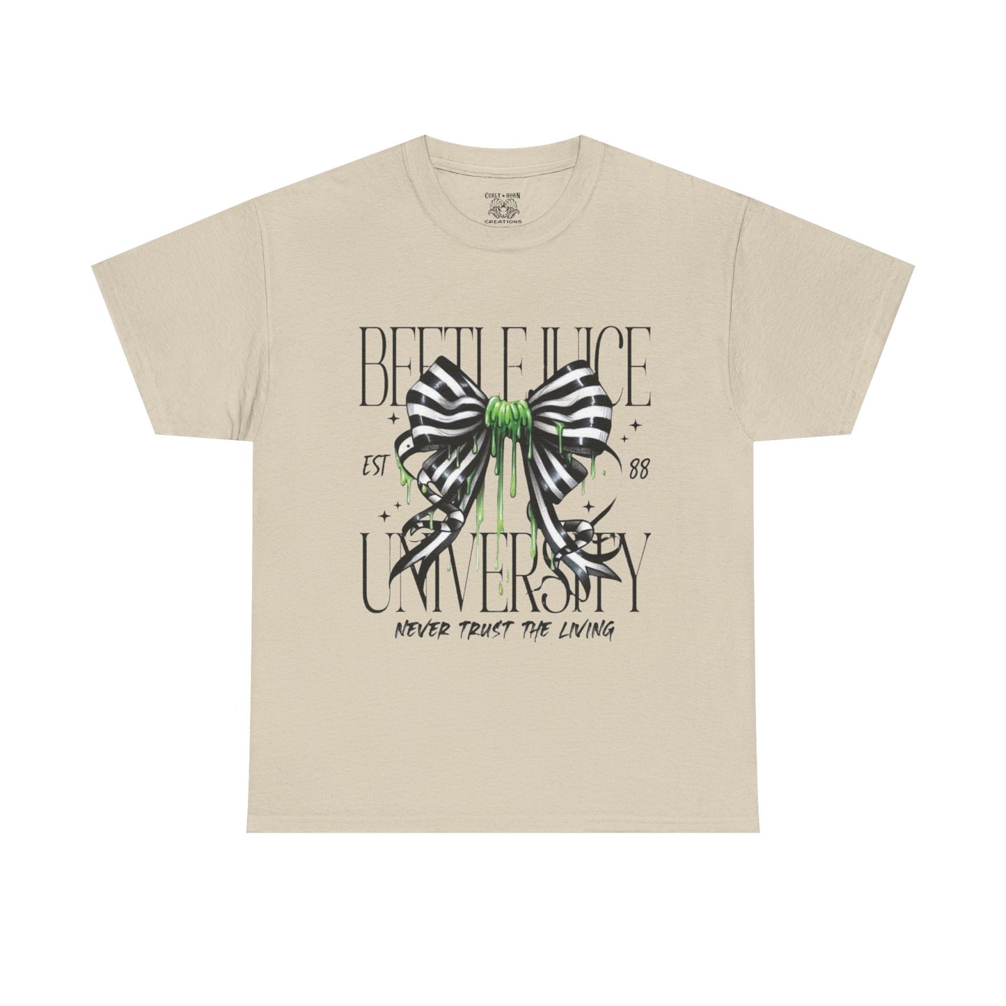 Beetlejuice University Tee, Fun Graphic