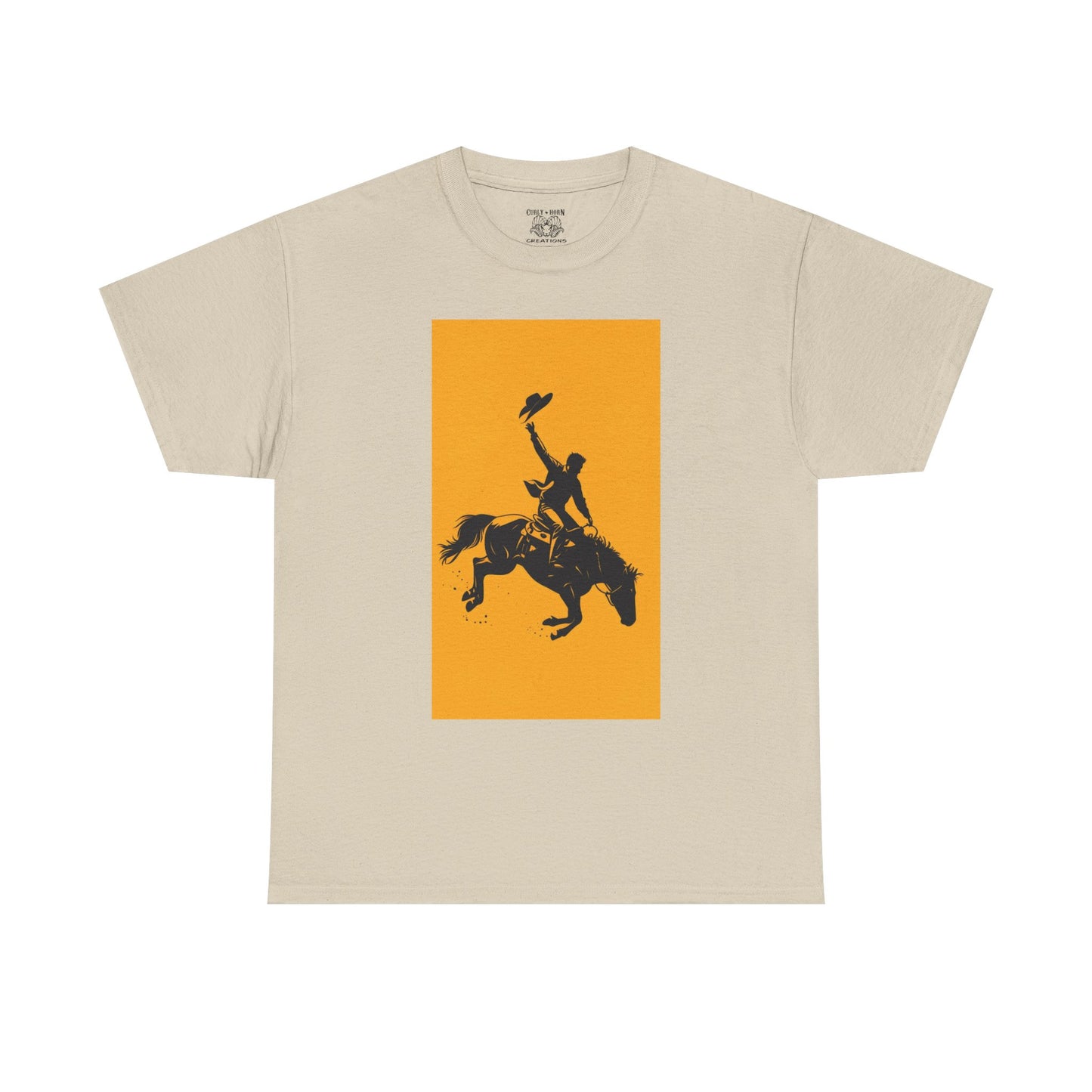 Cowboy Riding Tee | Unisex Heavy Cotton Tee, Western Shirt, Ranch Apparel, Gift for Horse Lovers, Rodeo T-Shirt