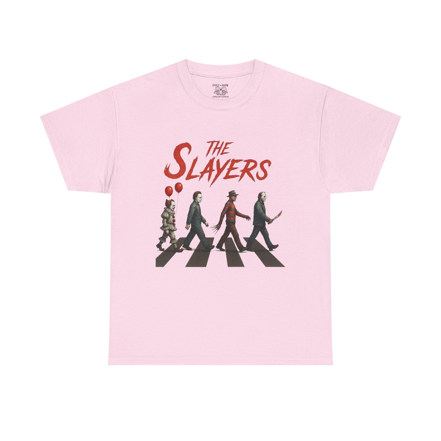 The Slayers Unisex Heavy Cotton Tee - Retro Band Style, Perfect for Music Lovers, Gifts, Concerts, and Casual Wear