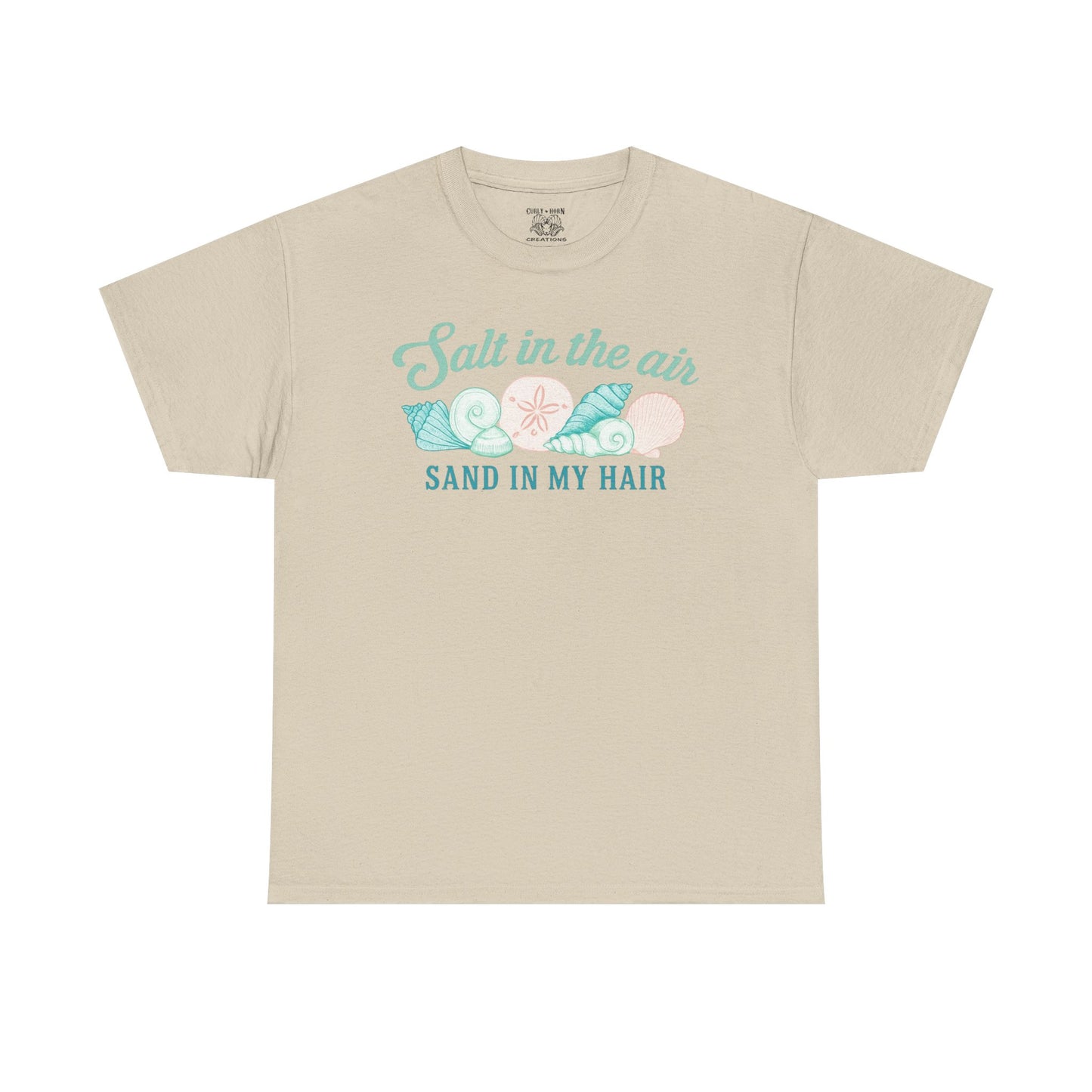 Beach Vibes Unisex Tee - Salt in the Air Sand in My Hair, Summer Shirt, Beachwear, Vacation Tee, Gift for Ocean Lovers