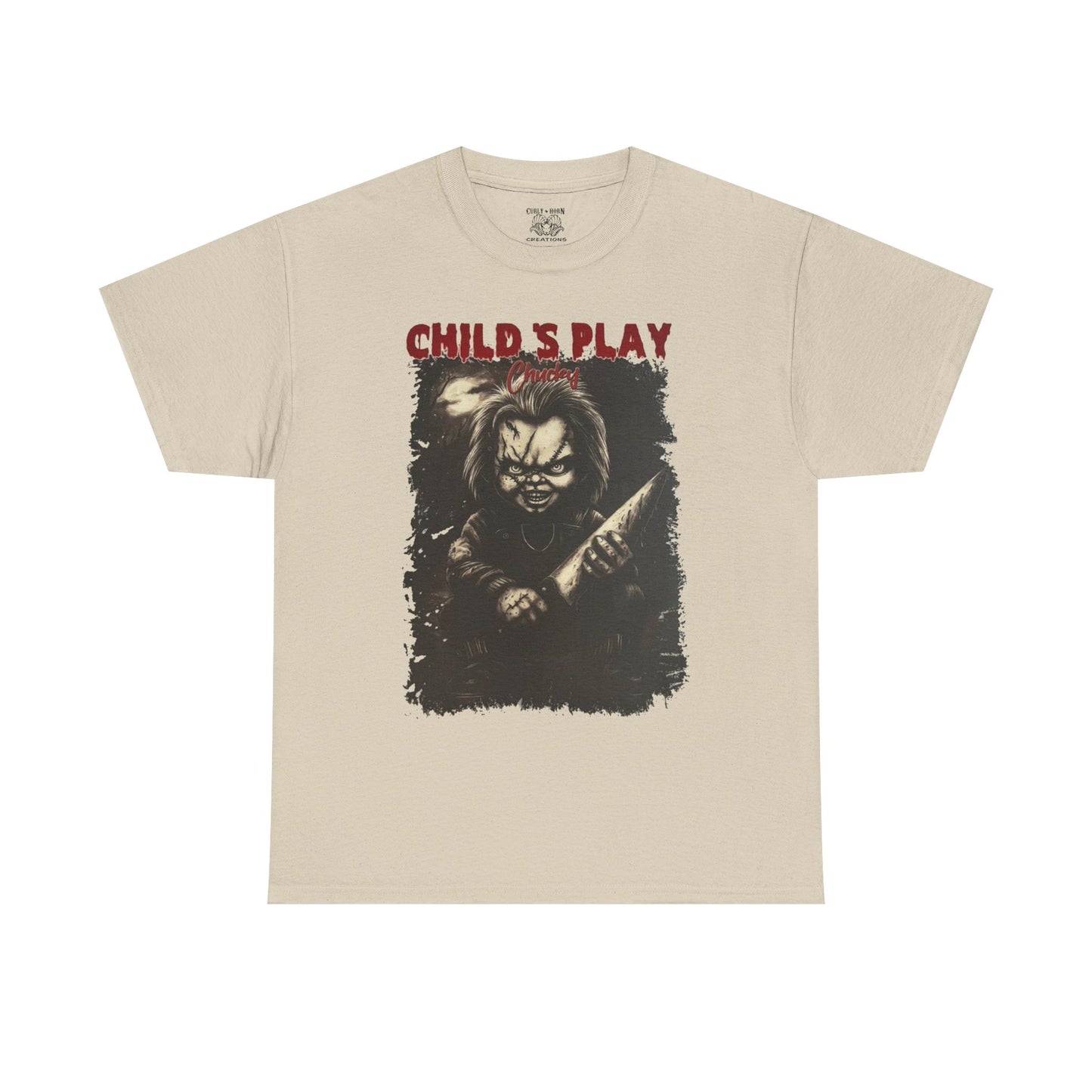 Child's Play Horror Tee, Unisex Cotton T-Shirt, Retro Movie Tee, Chucky Lover Gift, Halloween Costume Shirt, Horror Fan Apparel