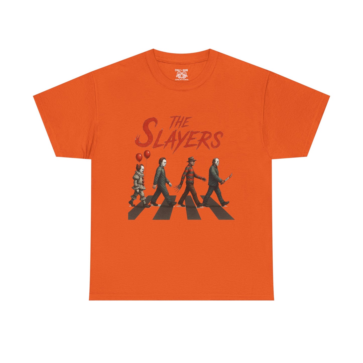The Slayers Unisex Heavy Cotton Tee - Retro Band Style, Perfect for Music Lovers, Gifts, Concerts, and Casual Wear
