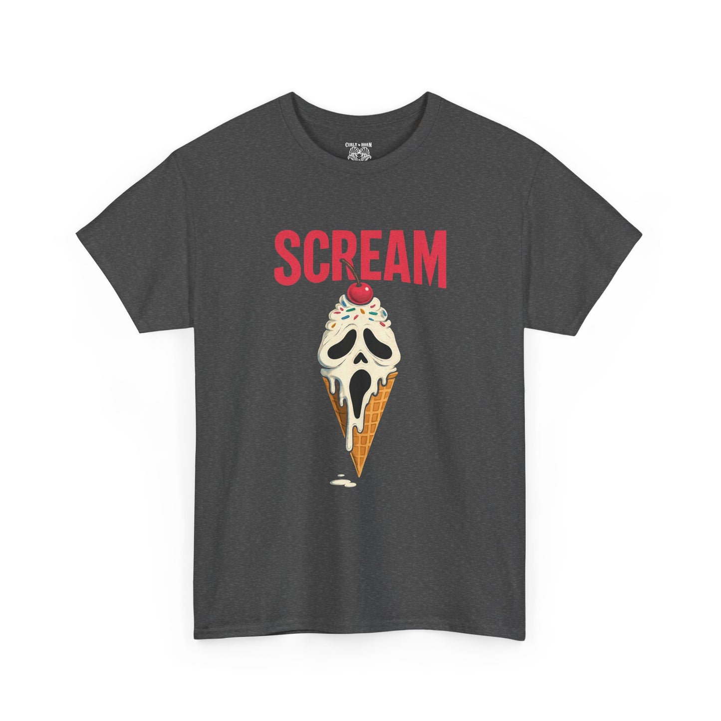 Scream Ice Cream Tee, Funny Summer T-Shirt, Unisex Cotton Top, Novelty Graphic Tee, Perfect Gift for Ice Cream Lovers