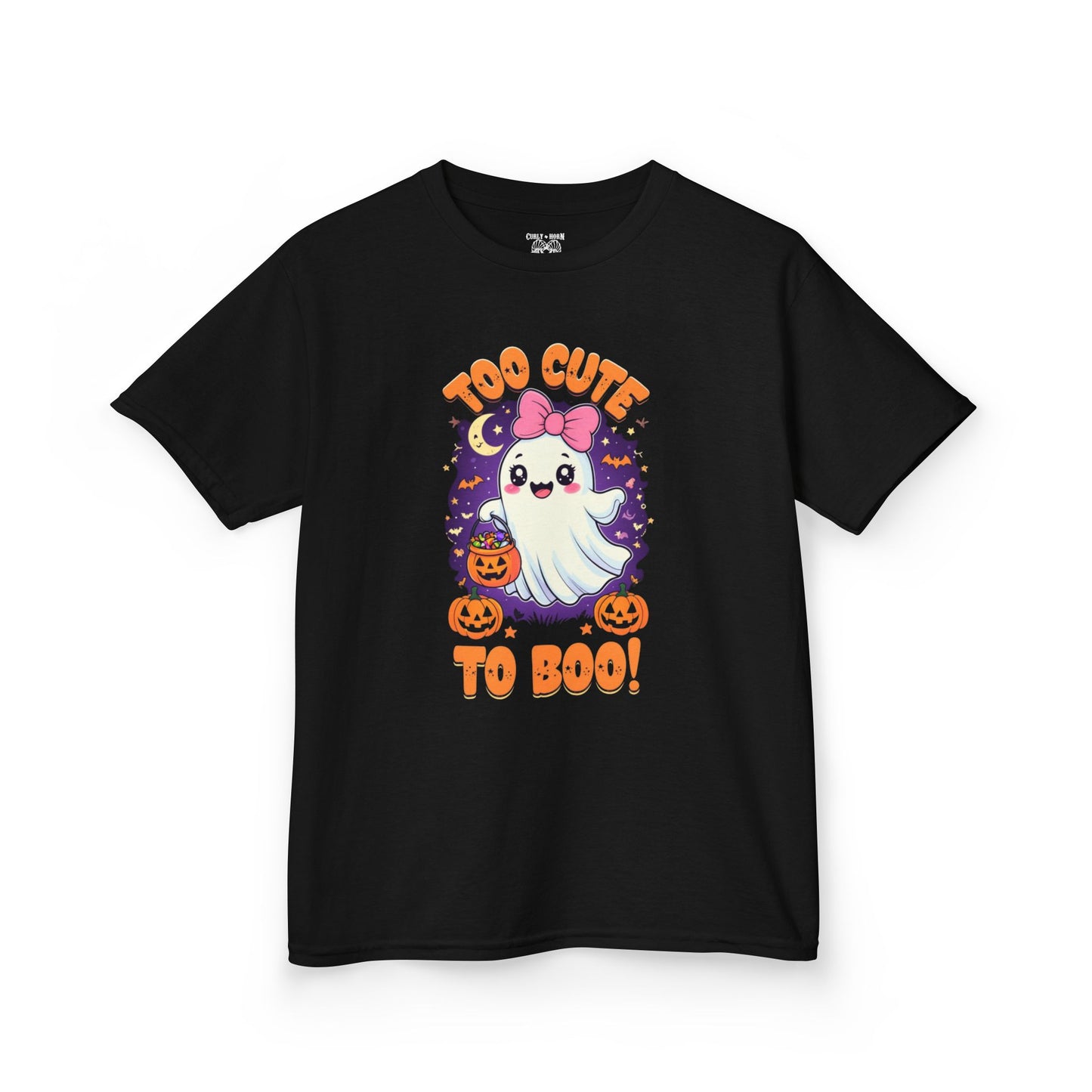 Kids Halloween Ghost Tee, Cute Ghost Kids Shirt, Boo T-Shirt, Halloween Costume Top, Spooky Kids Clothing