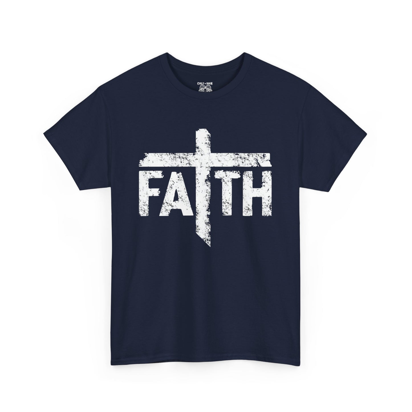 Faith Unisex Heavy Cotton Tee - Inspirational T-Shirt, Casual Wear, Spiritual Gift, Church Apparel, Faith-Based Fashion