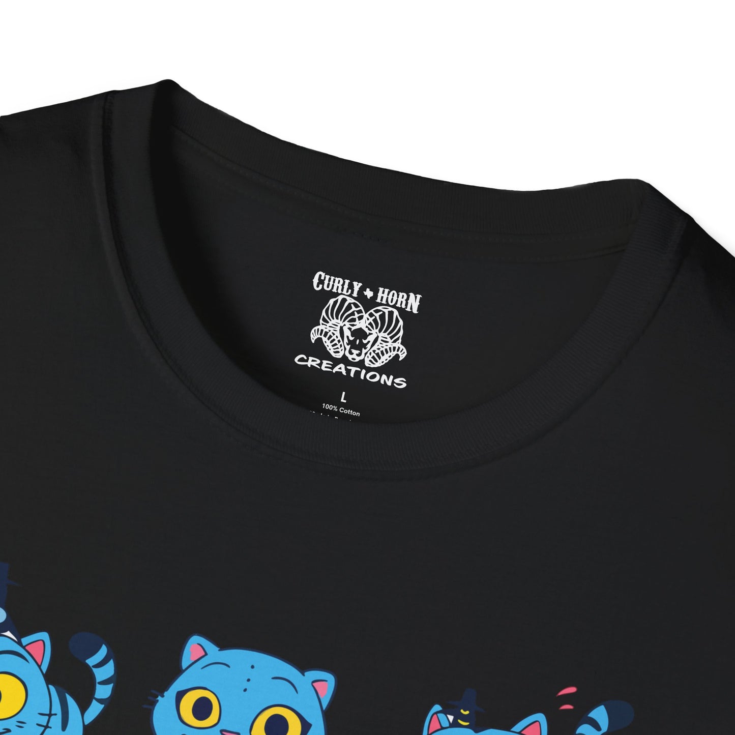 Derpy Cat Graphic T-Shirt, Softstyle Tee, Unisex Shirt for Cat Lovers, Gift for Pet Owners, Fun Casual Wear