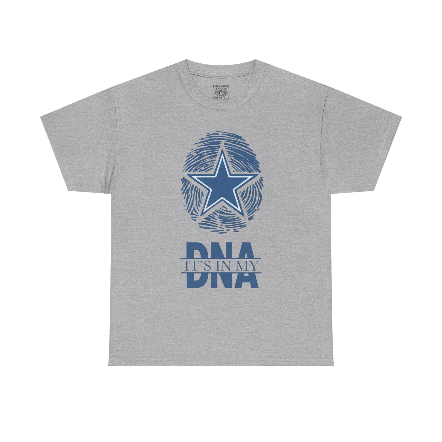 Unisex Heavy Cotton Tee with Star and DNA Design, Casual Tee for Everyday Wear, Great Gift for Birthdays, Holidays, and Celebrations