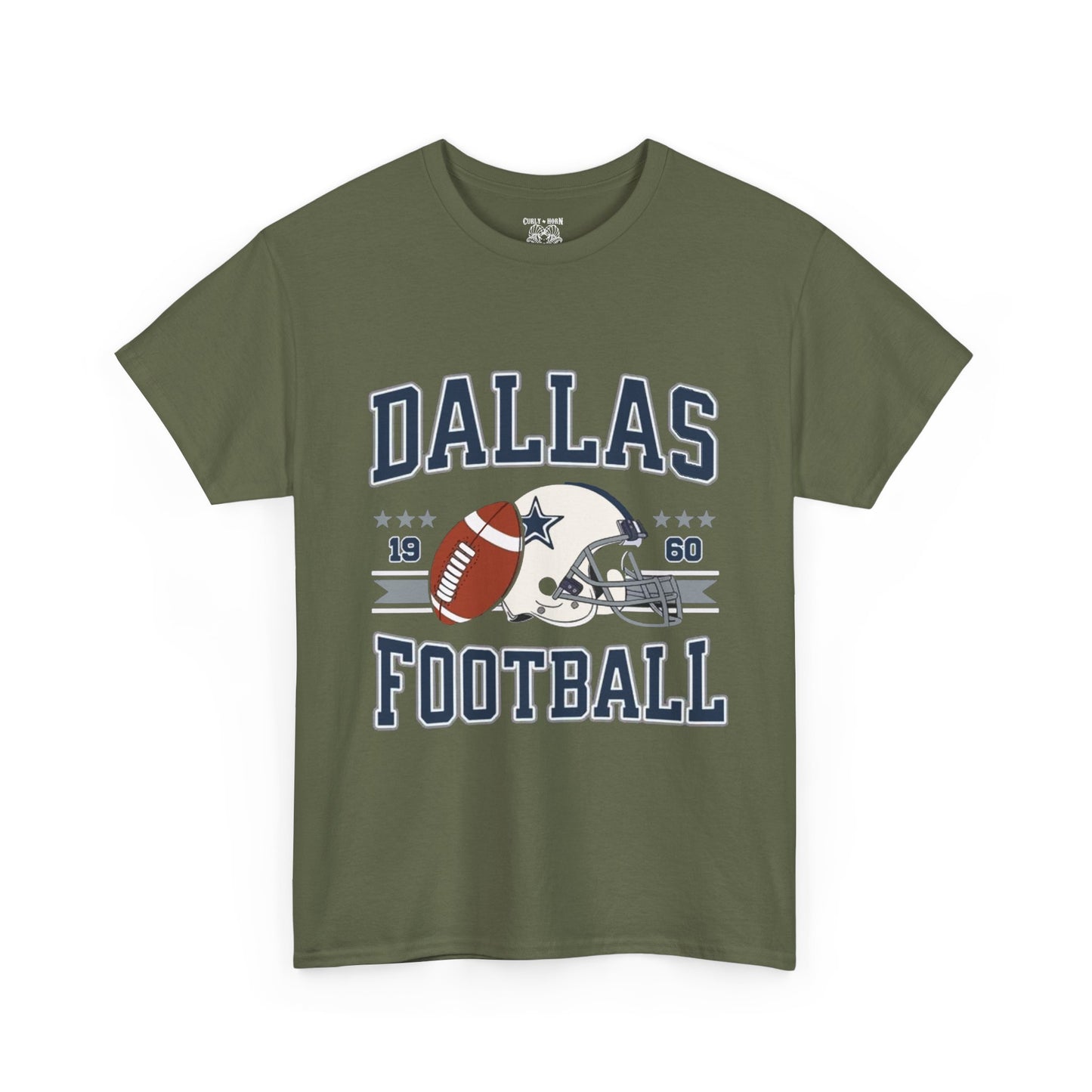 Dallas Football Fan Unisex Heavy Cotton Tee, Sports Shirt, Game Day Outfit, Gift for Fans, Football Season Apparel