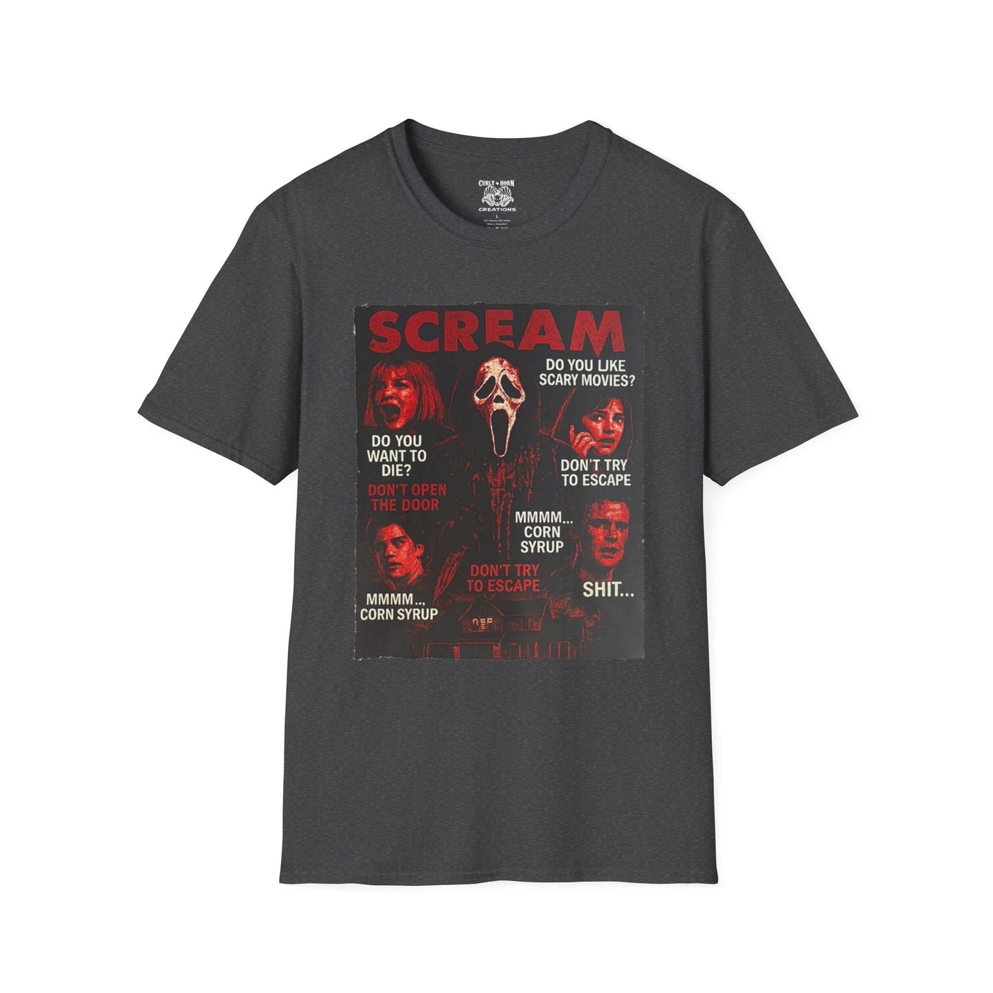 Scream Movie T-Shirt, Horror Tees for Movie Lovers, Unisex Graphic Tee, Halloween Costumes, Scary Movie Gifts