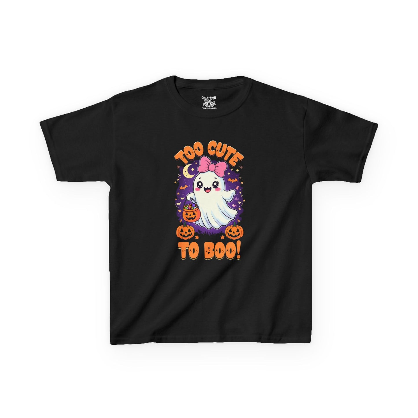 Kids Halloween Ghost Tee, Cute Ghost Kids Shirt, Boo T-Shirt, Halloween Costume Top, Spooky Kids Clothing