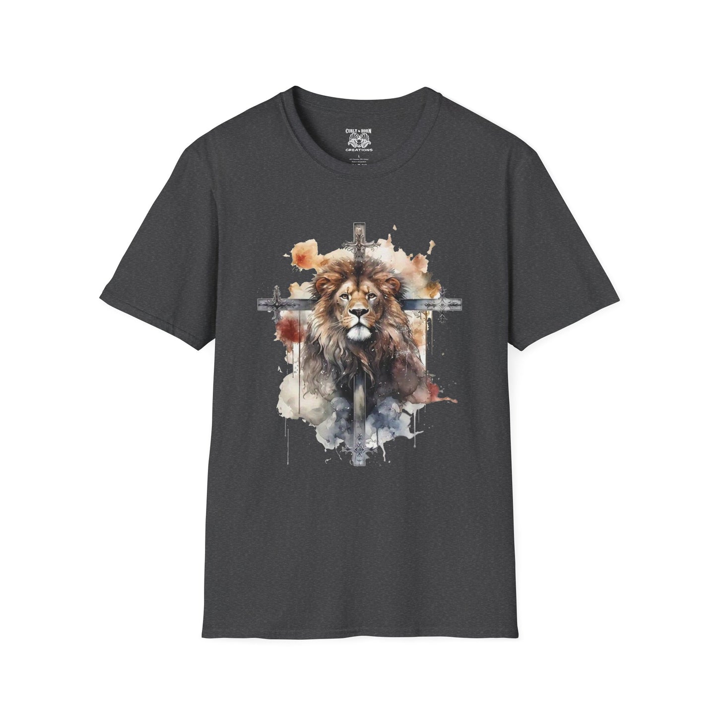 Faith-Inspired Lion Graphic Tee for Men and Women, Christian Apparel, Inspirational Fashion, Gift for Believers, Church Events