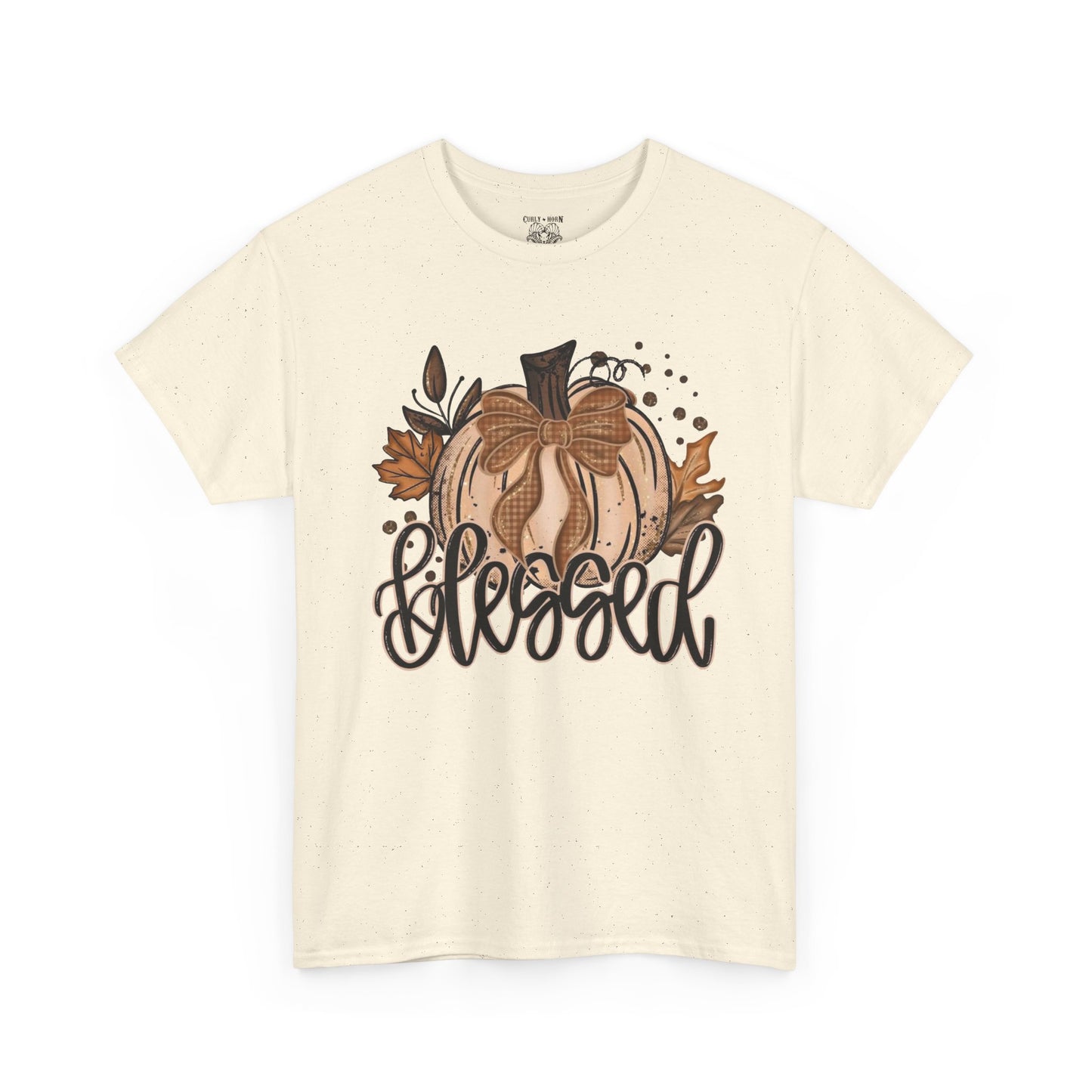 Blessed Pumpkin Tee - Fall Apparel, Thanksgiving Shirt, Autumn Outfit, Gift for Her, Cute Layering Tee