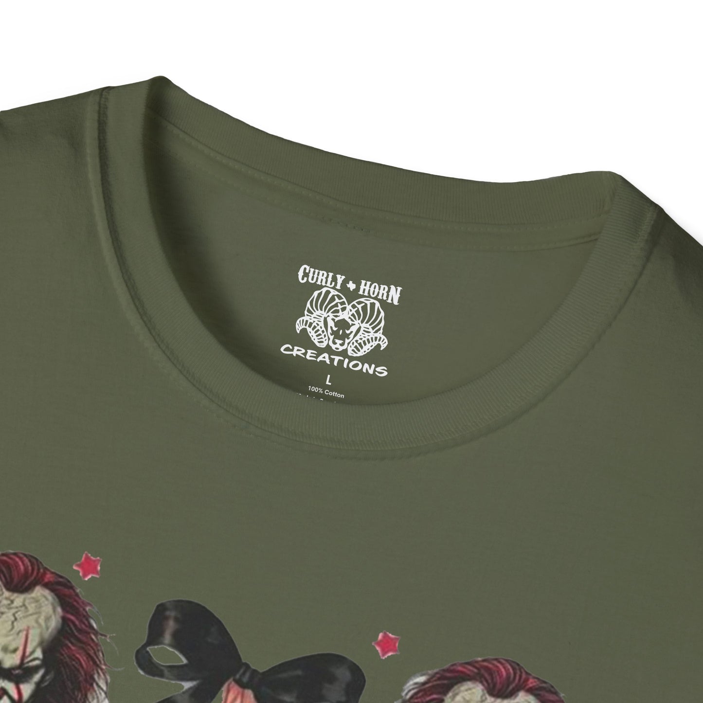 Creepy Clown Graphic T-Shirt for Horror Fans, Perfect for Halloween or Everyday Wear, Gifts for Movie Lovers
