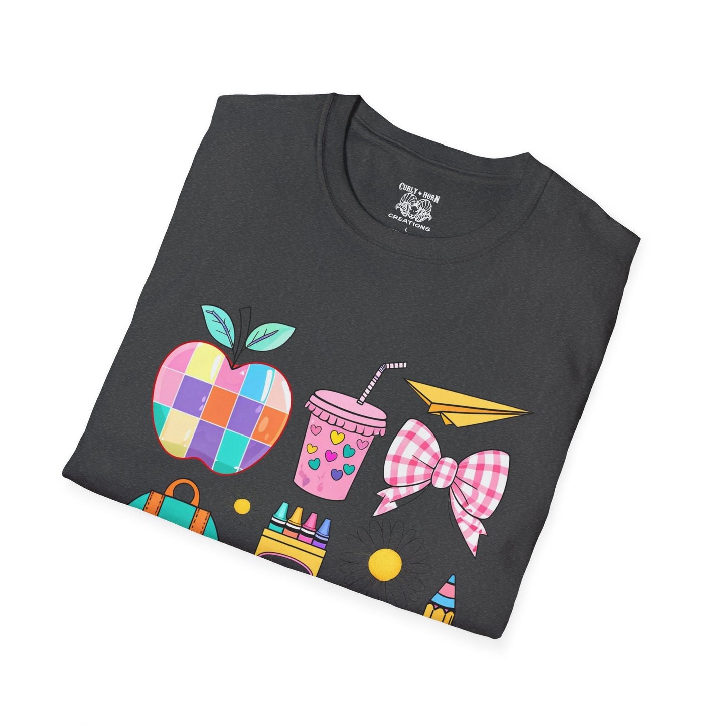 Back to School Unisex T-Shirt, Cute Teacher Gift, Classroom Vibes Shirt, Student Apparel, School Supplies Design Tee