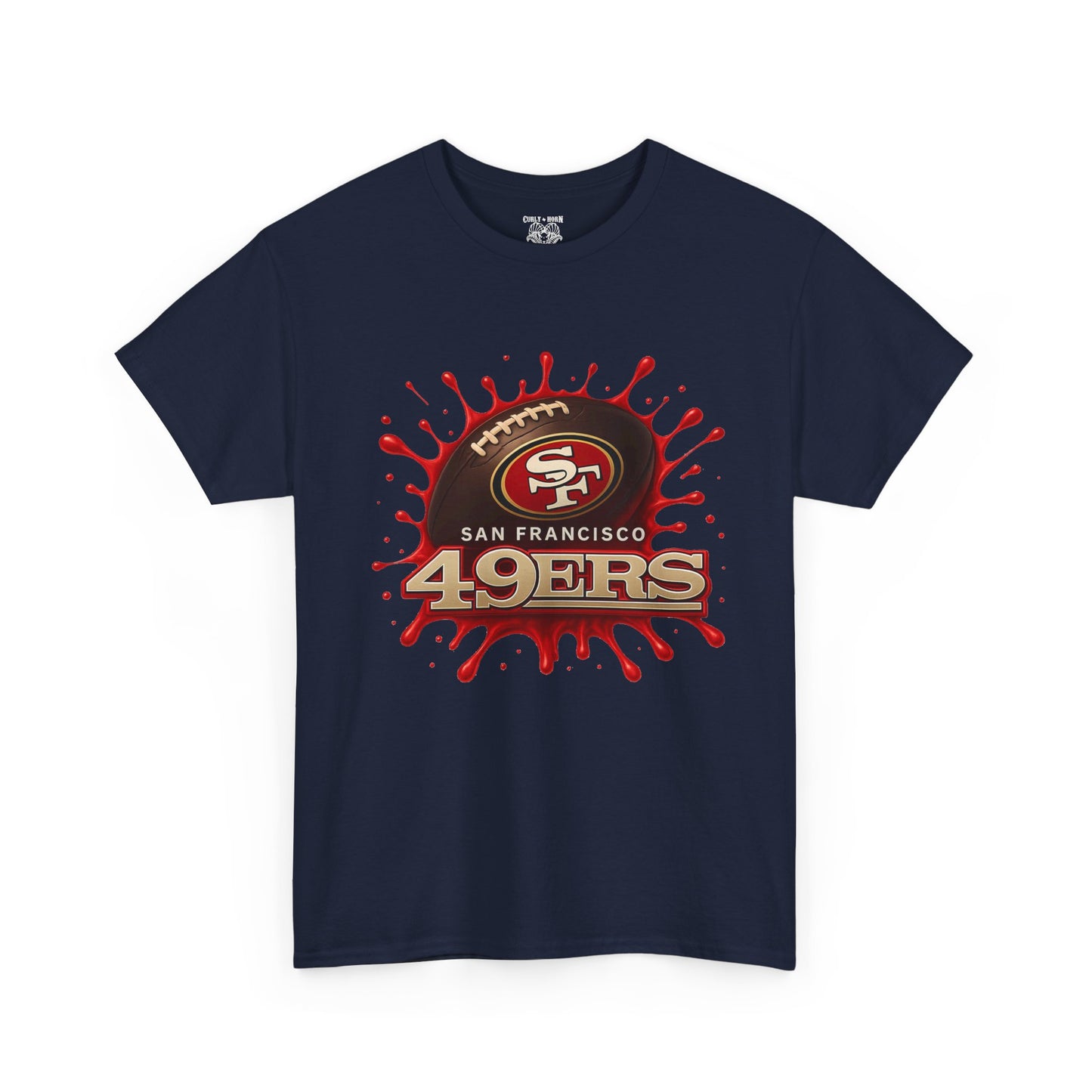 San Francisco 49ers Heavy Cotton Tee, Casual Sportswear, Game Day Outfit, Fan Apparel, Unique Gift for Sports Lovers