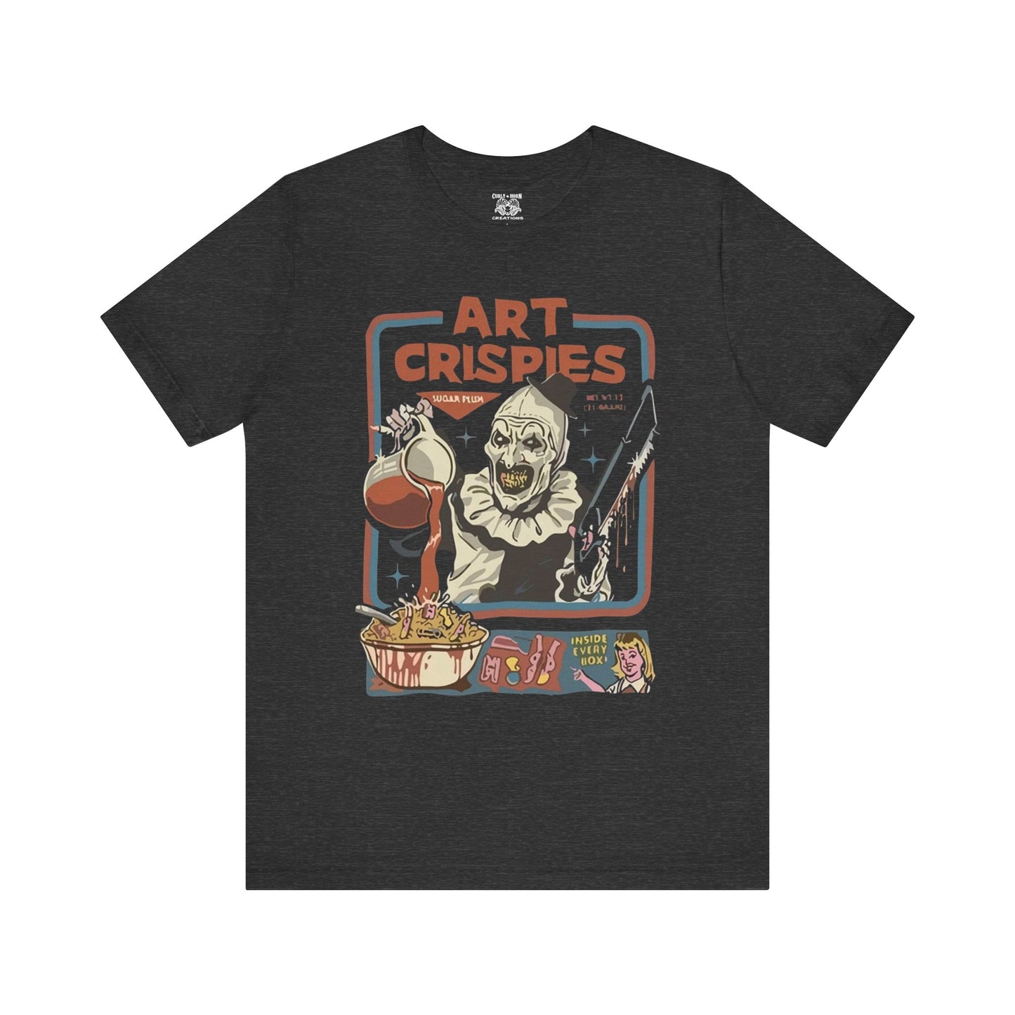 Art Crispies Unisex Tee - Fun Graphic Shirt, Gift for Art Lovers, Casual Wear, Halloween Costume, Unique Apparel