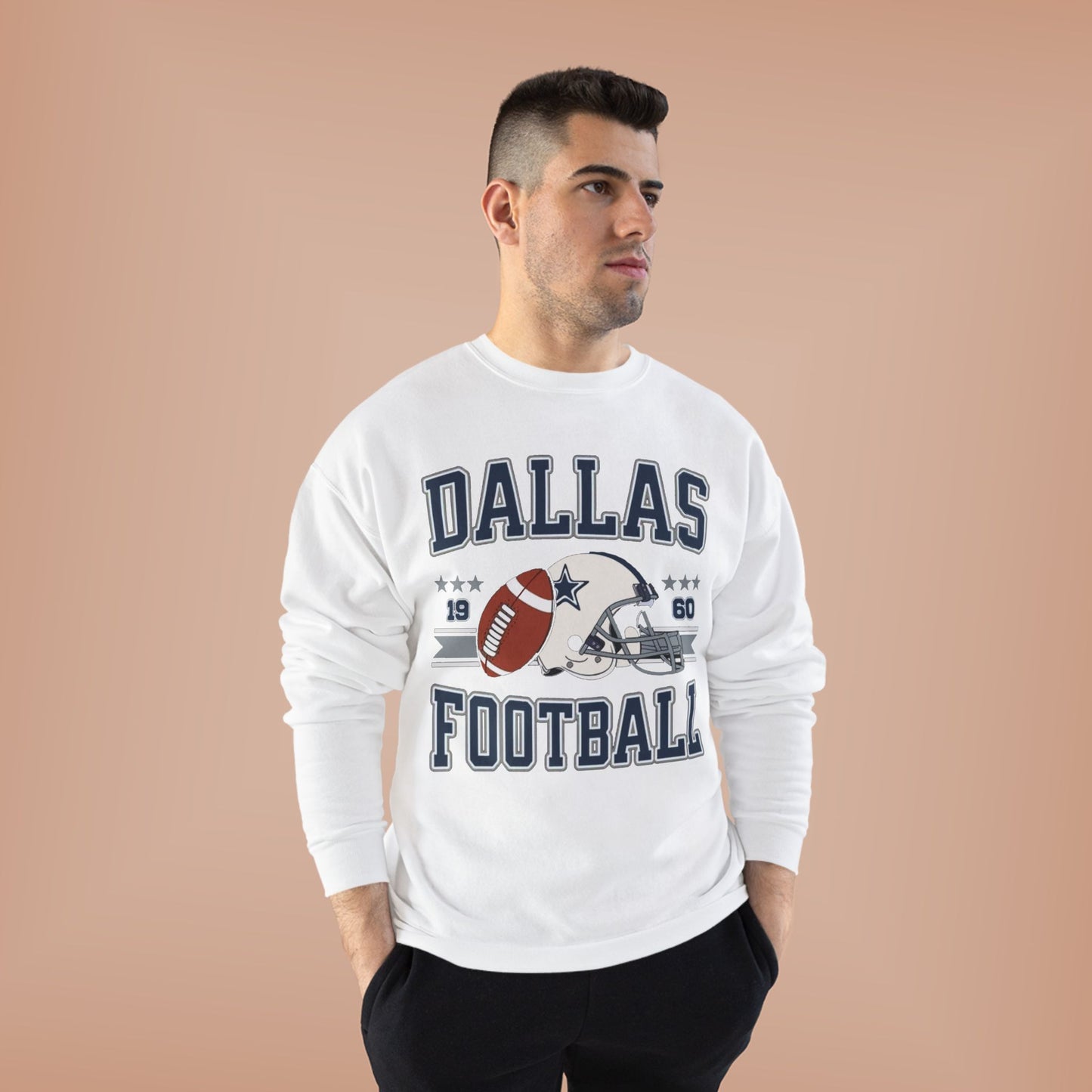 Dallas Football Unisex EcoSmart® Crewneck Sweatshirt, Perfect Gift for Sports Fans, Game Day Outfit, Christmas Gift, Fan Apparel